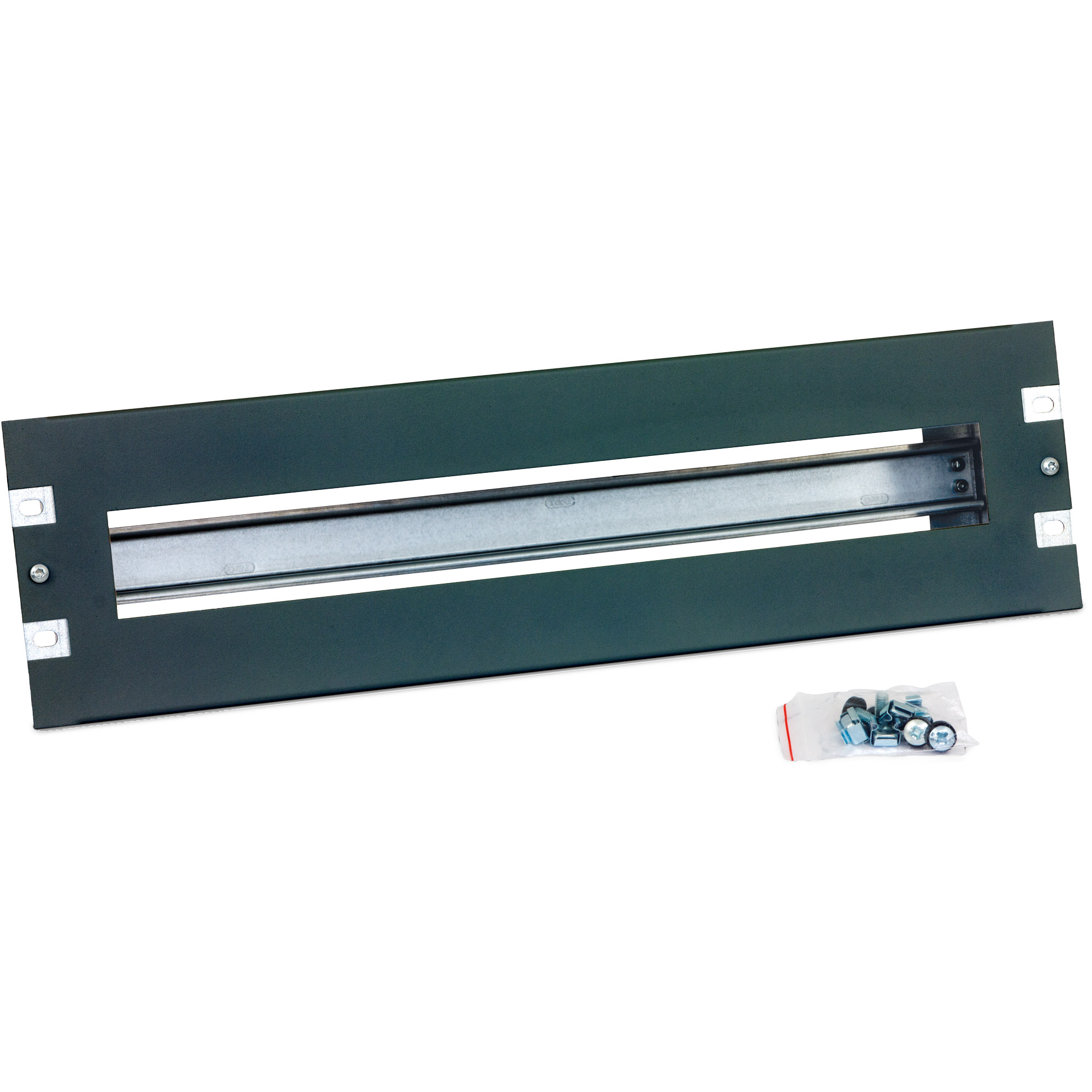 Triton RAB-JL-X01-A1 19 Zoll Schutzschalterleiste 3HE, mit Hutschiene, schwarz