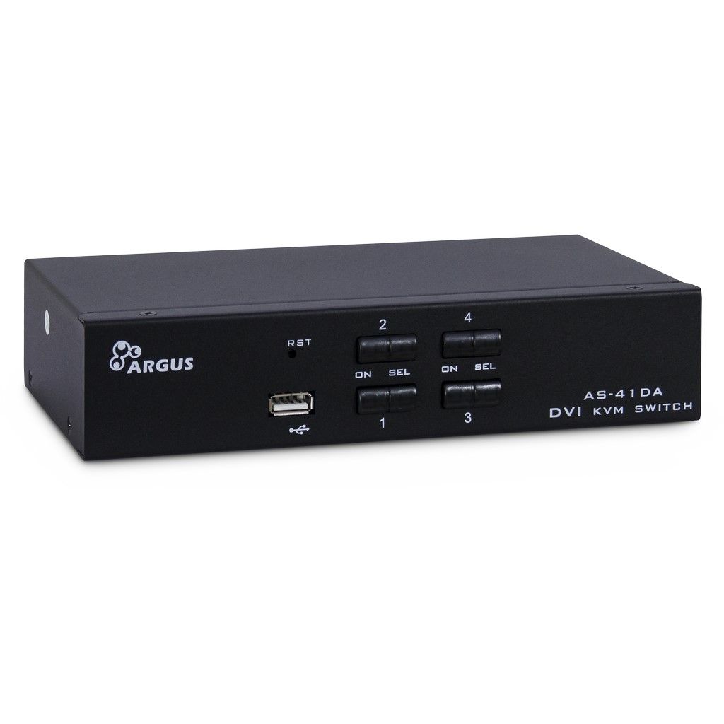 IPC KVM Switch AS-41DA DVI, Metall