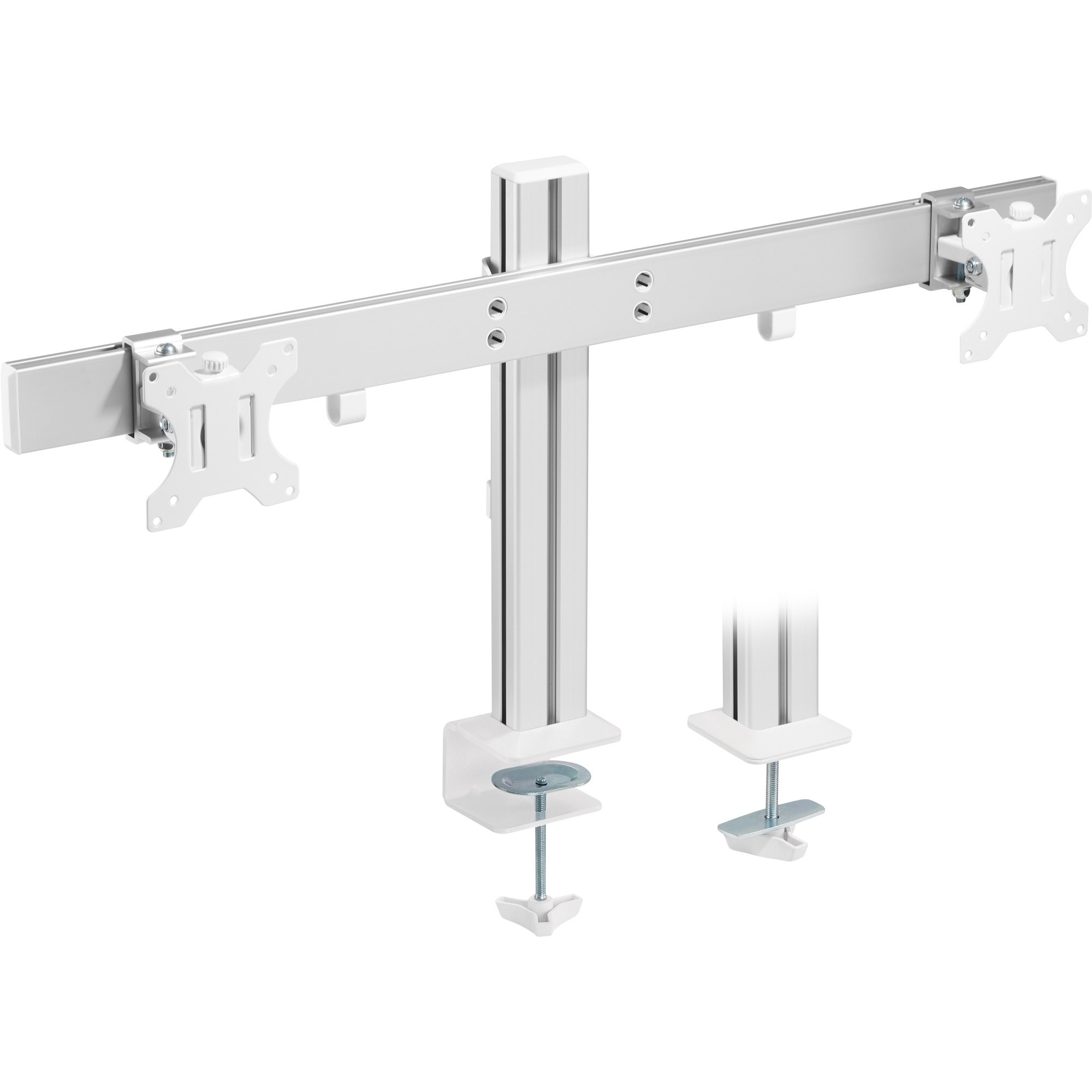 InLine® Aluminium Monitor-Tischhalterung für 2 Monitore bis 32 Zoll, 8kg