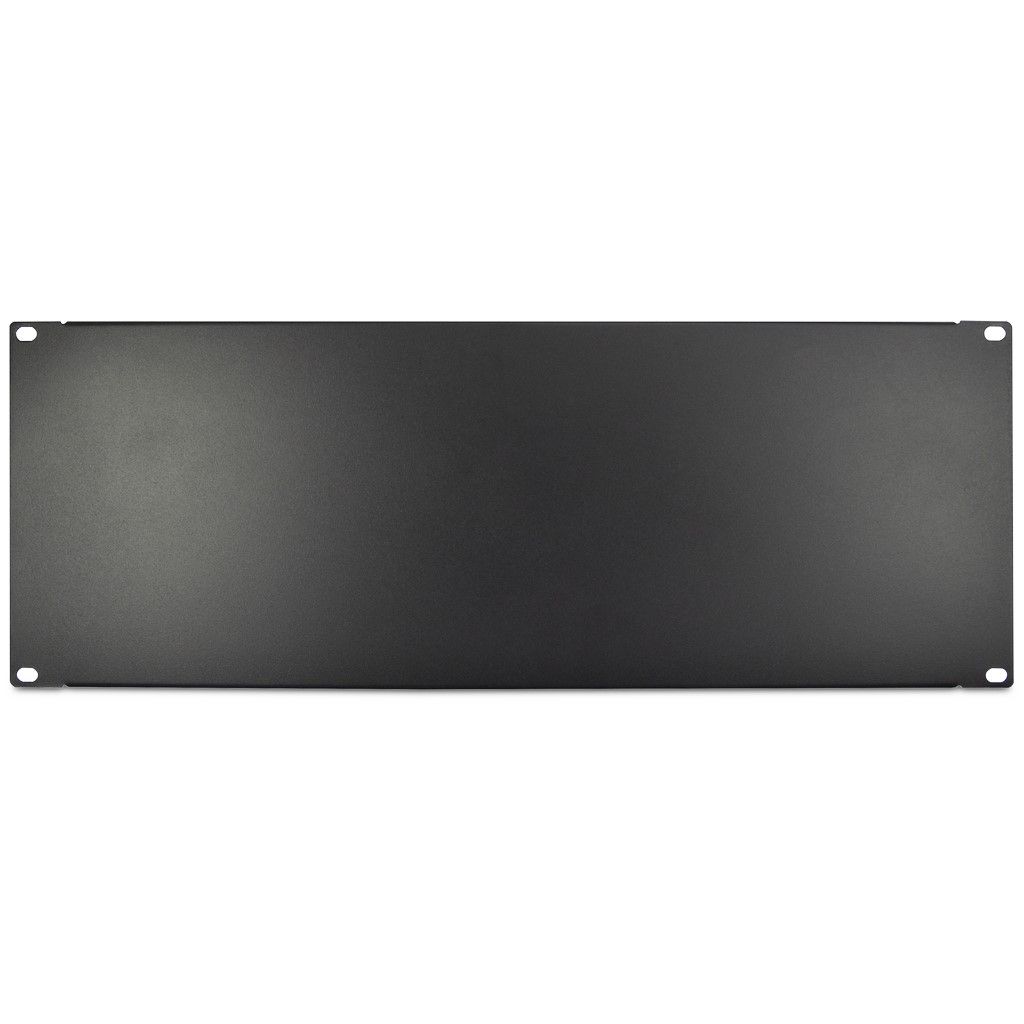 IPC 19 Zoll Blindplatte SW-BP4-GS, schwarz 4HE, geschraubt