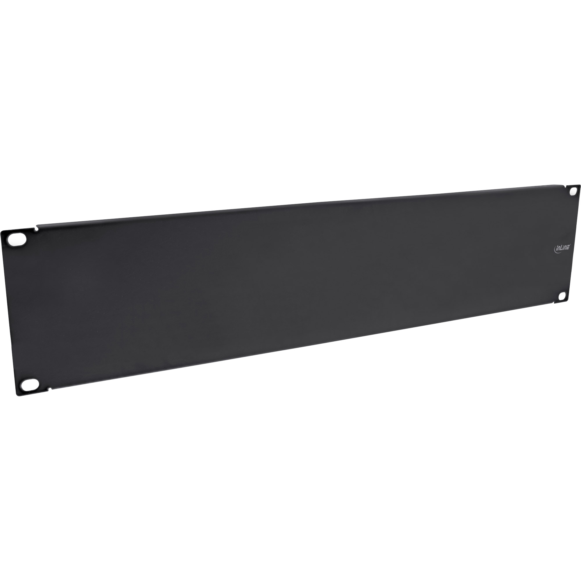 InLine® 19 Zoll Blindplatte, 3HE, RAL 9005 schwarz