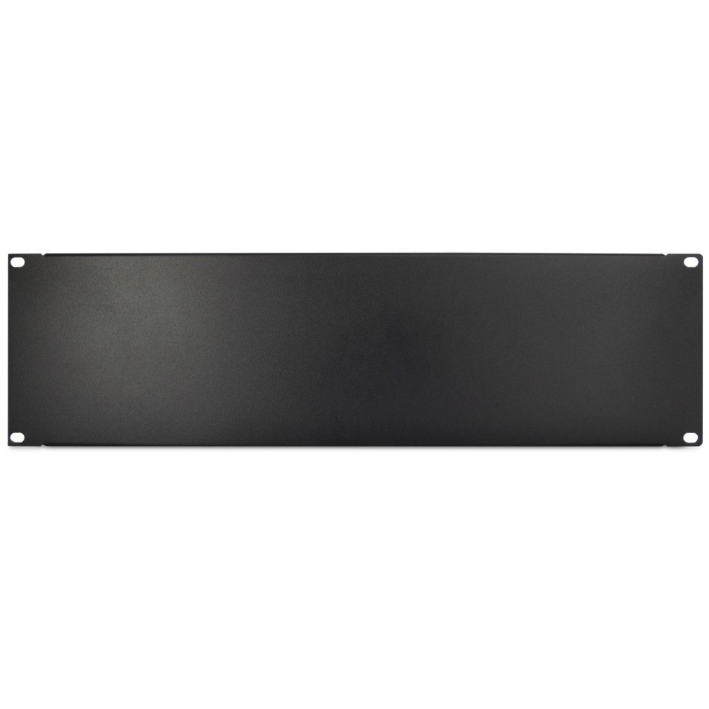 IPC 19 Zoll Blindplatte SW-BP3-GS, schwarz 3HE, geschraubt