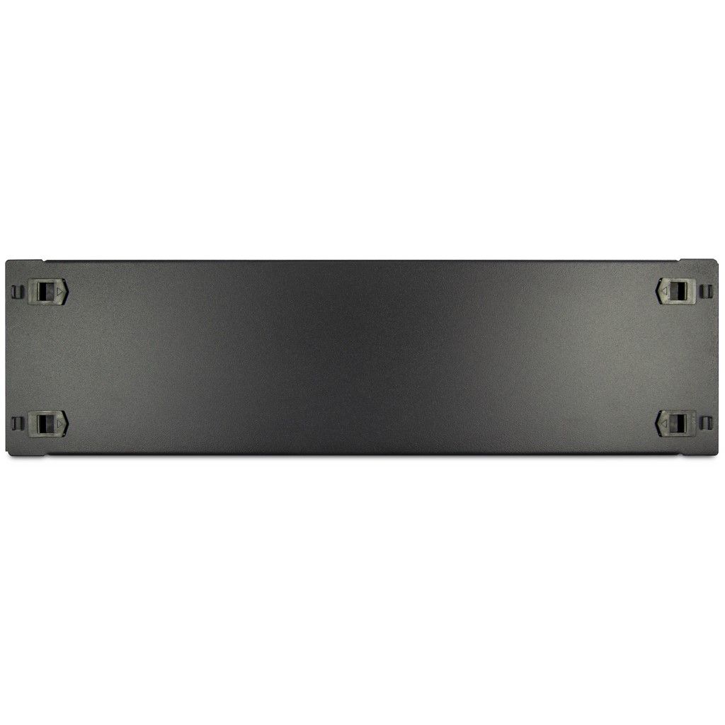 IPC 19 Zoll Blindplatte SW-BP3-GK, schwarz 3HE, geklippt