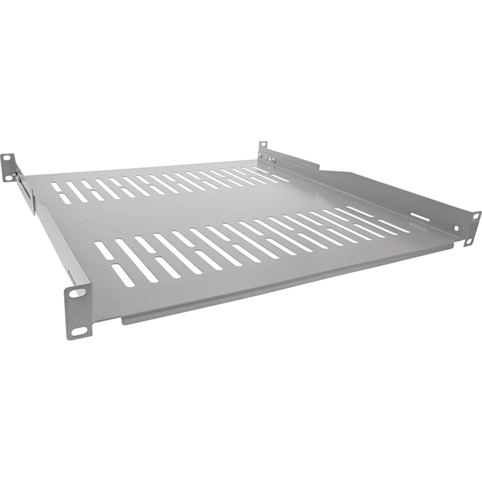InLine® 19 Zoll Fachboden, 450mm, 50kg, 1HE, RAL 7035 grau