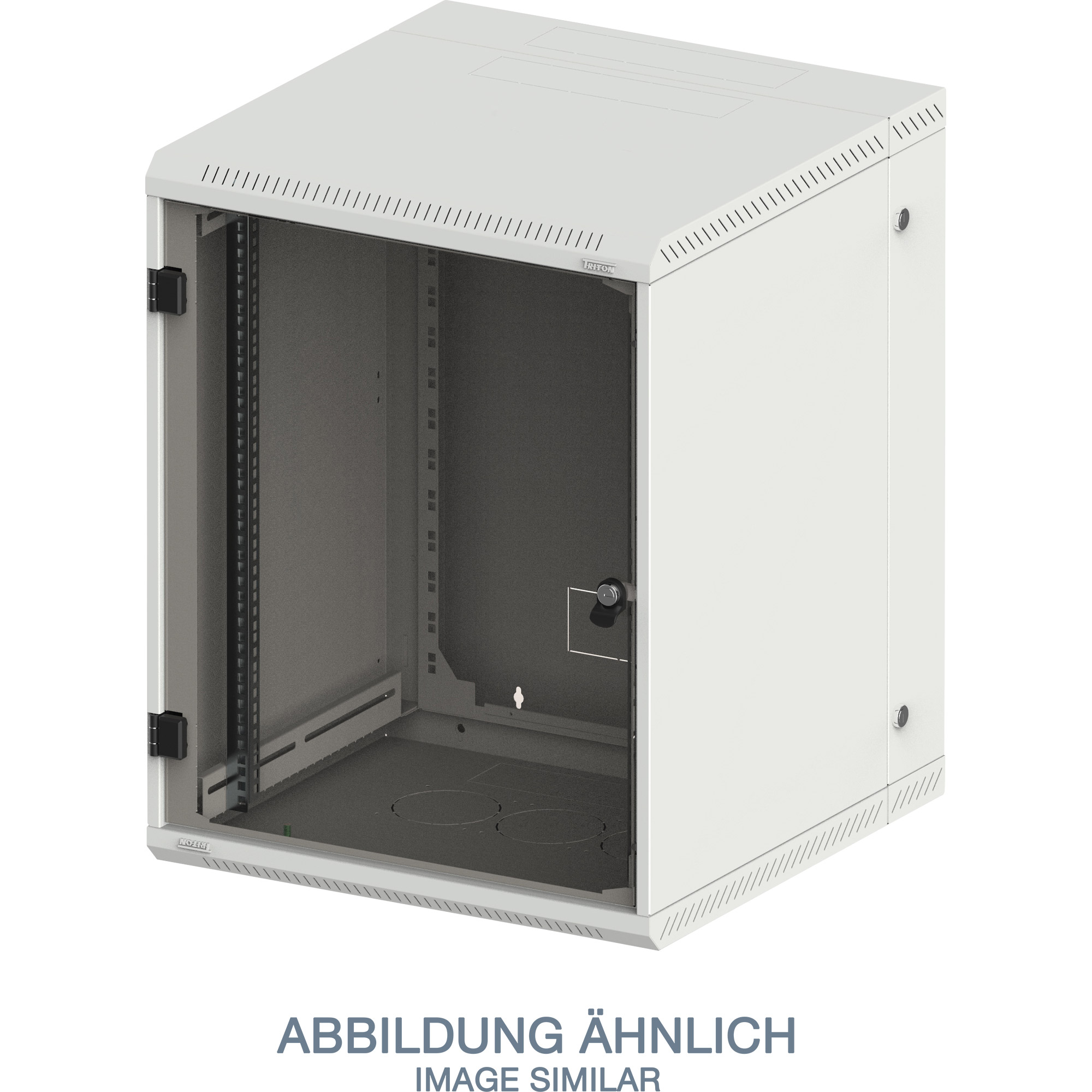 Triton RBA-09-AD5-CAX-A1 19 Zoll Wandschrank 9HE, 600x515mm, zweiteilig, grau