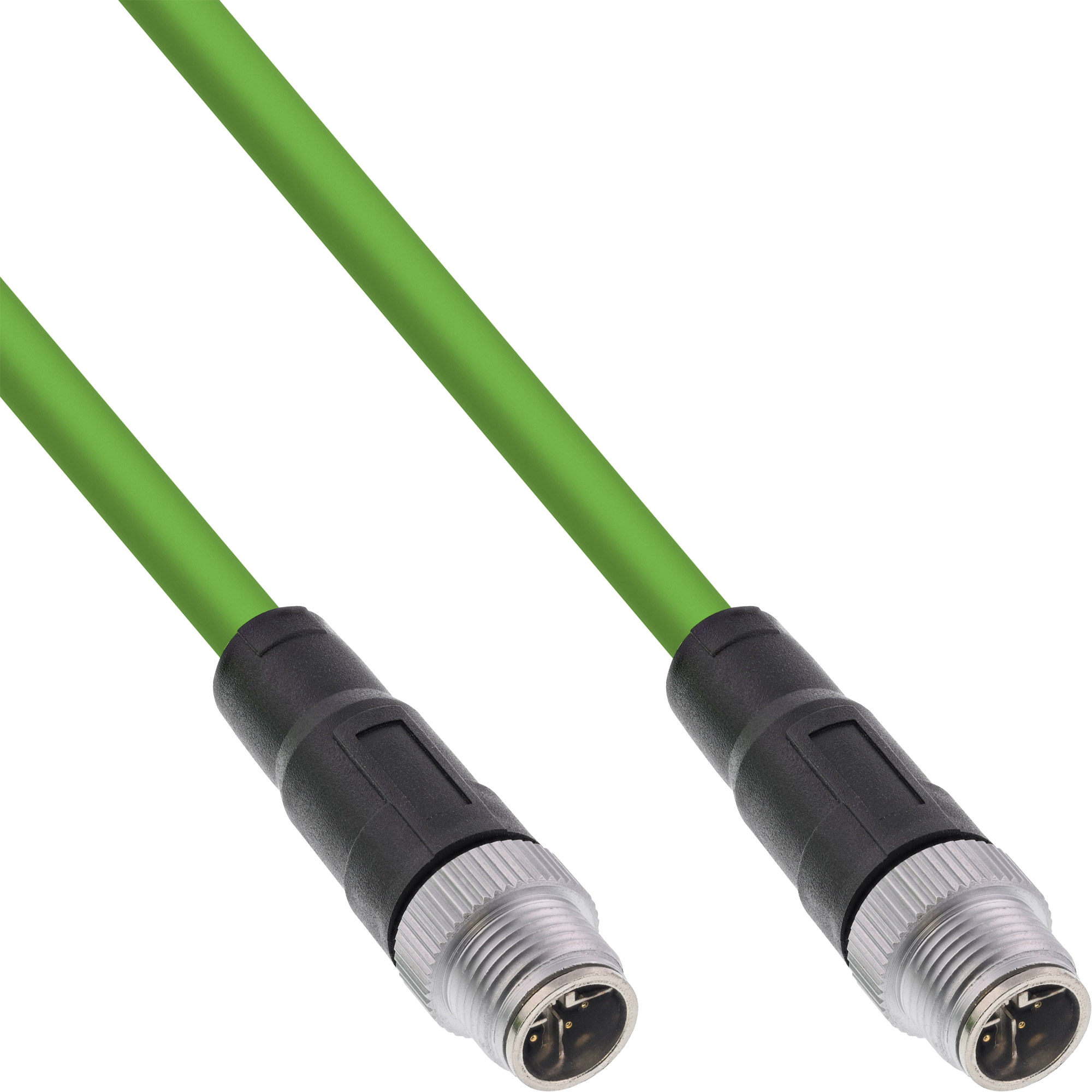 InLine® Industrie Netzwerkkabel, M12 8-pin X-kodiert Stecker/Stecker, Cat.6A PUR, 10m