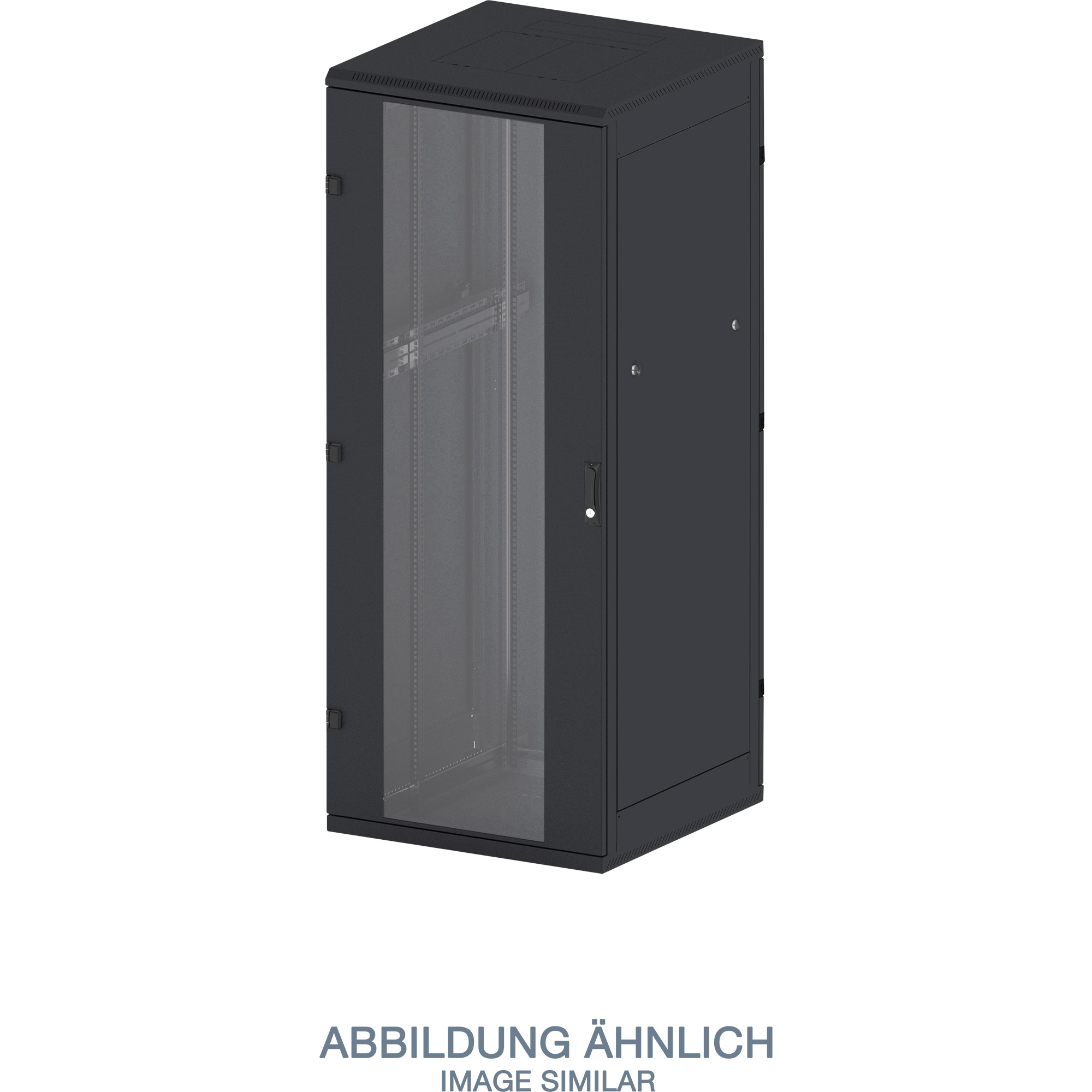 Triton RMA-42-A88-BAX-N1 19 Zoll Standschrank 42HE/800x800, Glastür, schwarz