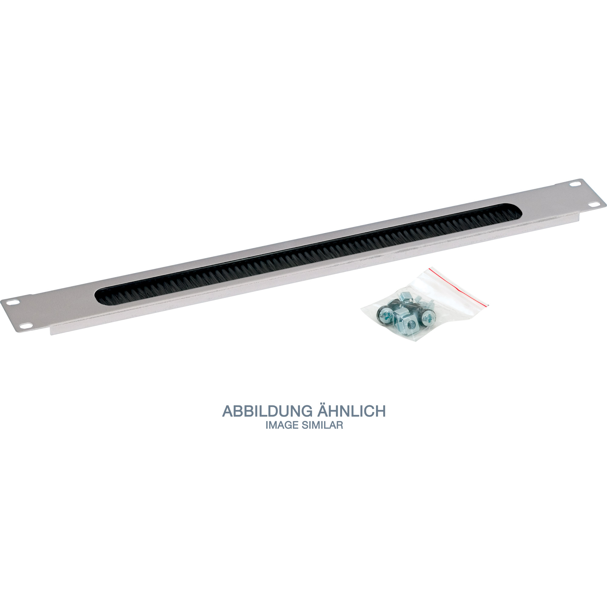 Triton RAC-ZP-X03-A2 19 Zoll Durchführungsplatte mit Bürste 1HE, grau