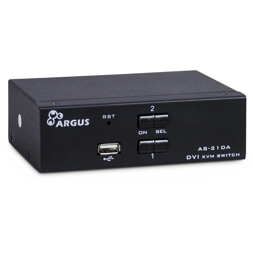 IPC KVM Switch AS-21DA DVI, Metall
