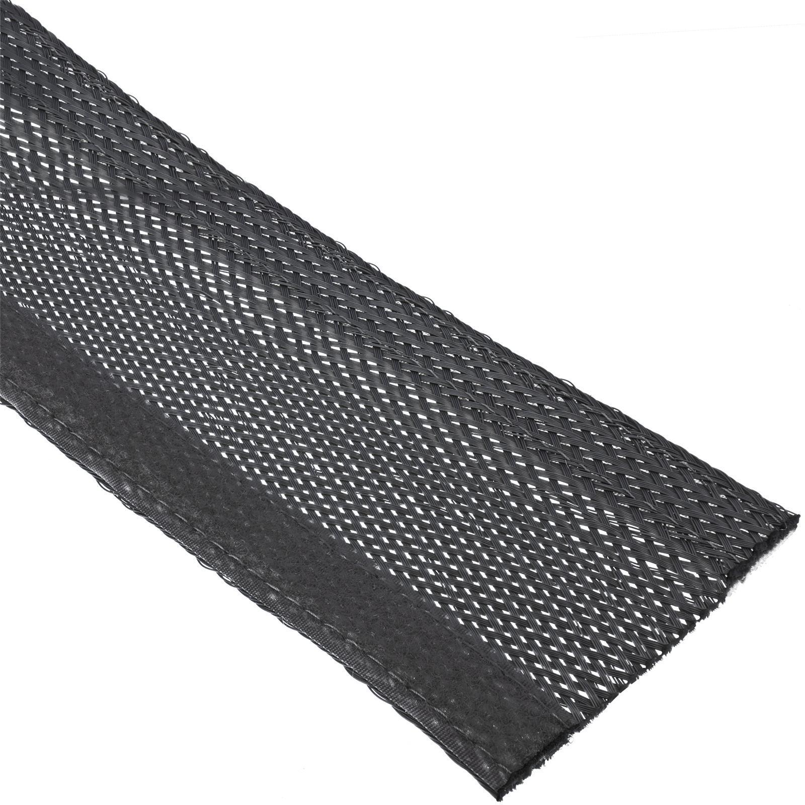 InLine® Kabelschlauch, Gewebeschlauch mit Klettverschluss, 1m x 25mm Durchmesser, schwarz