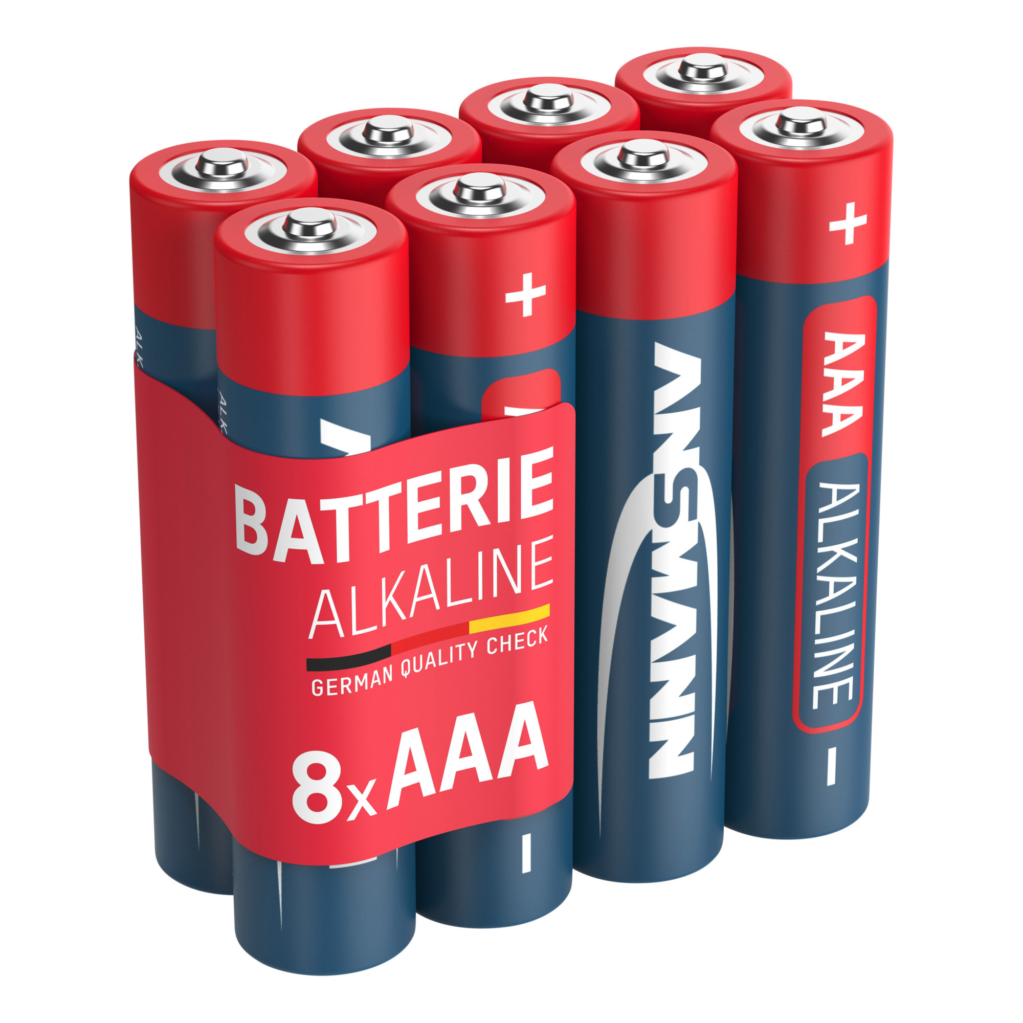 ANSMANN 5015360 RED Alkaline-Batterie, Micro (AAA), LR03, 8er Pack