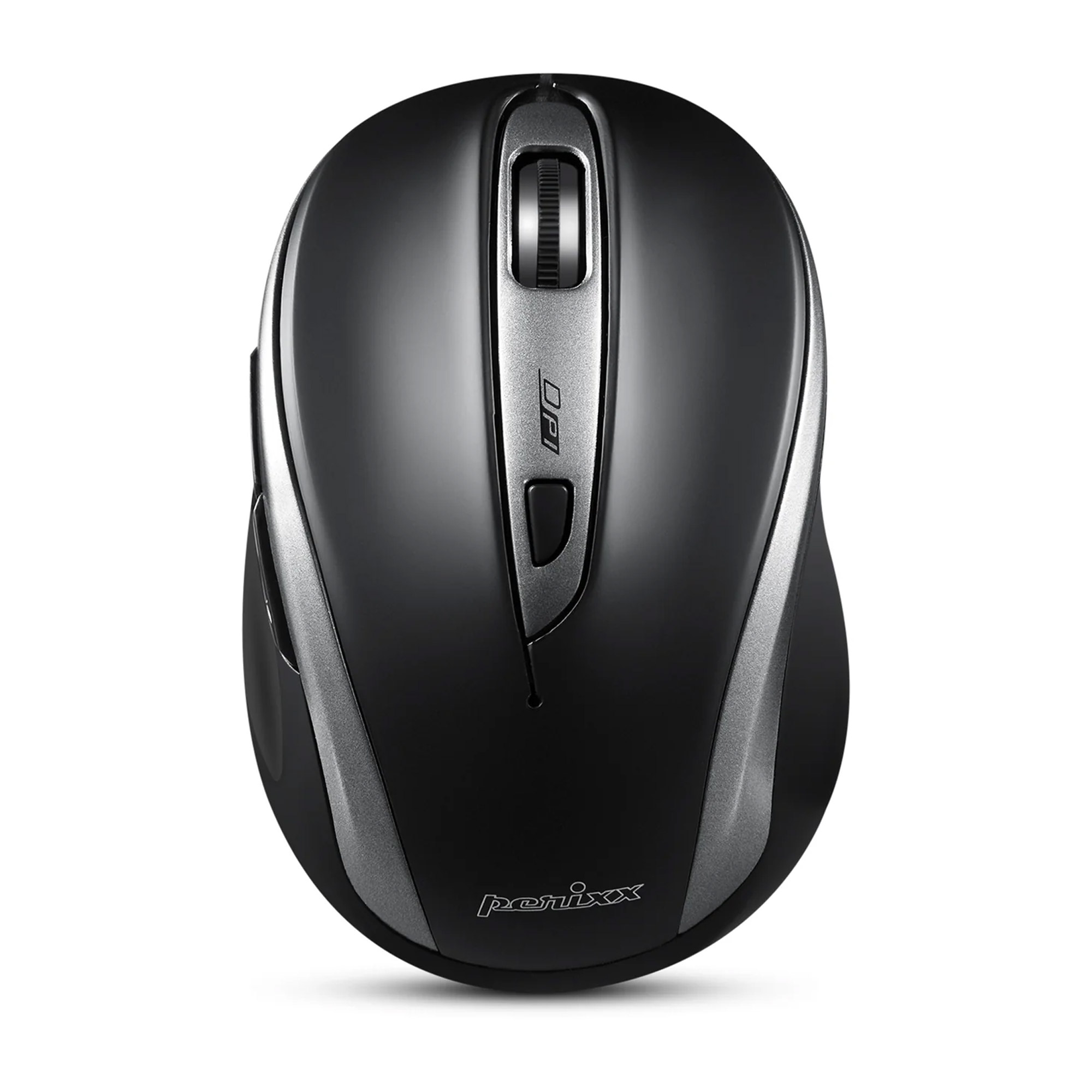 Maus, Perixx PERIMICE-721 IB Wireless ergonomische Maus, 5-Tasten, silber/schwarz