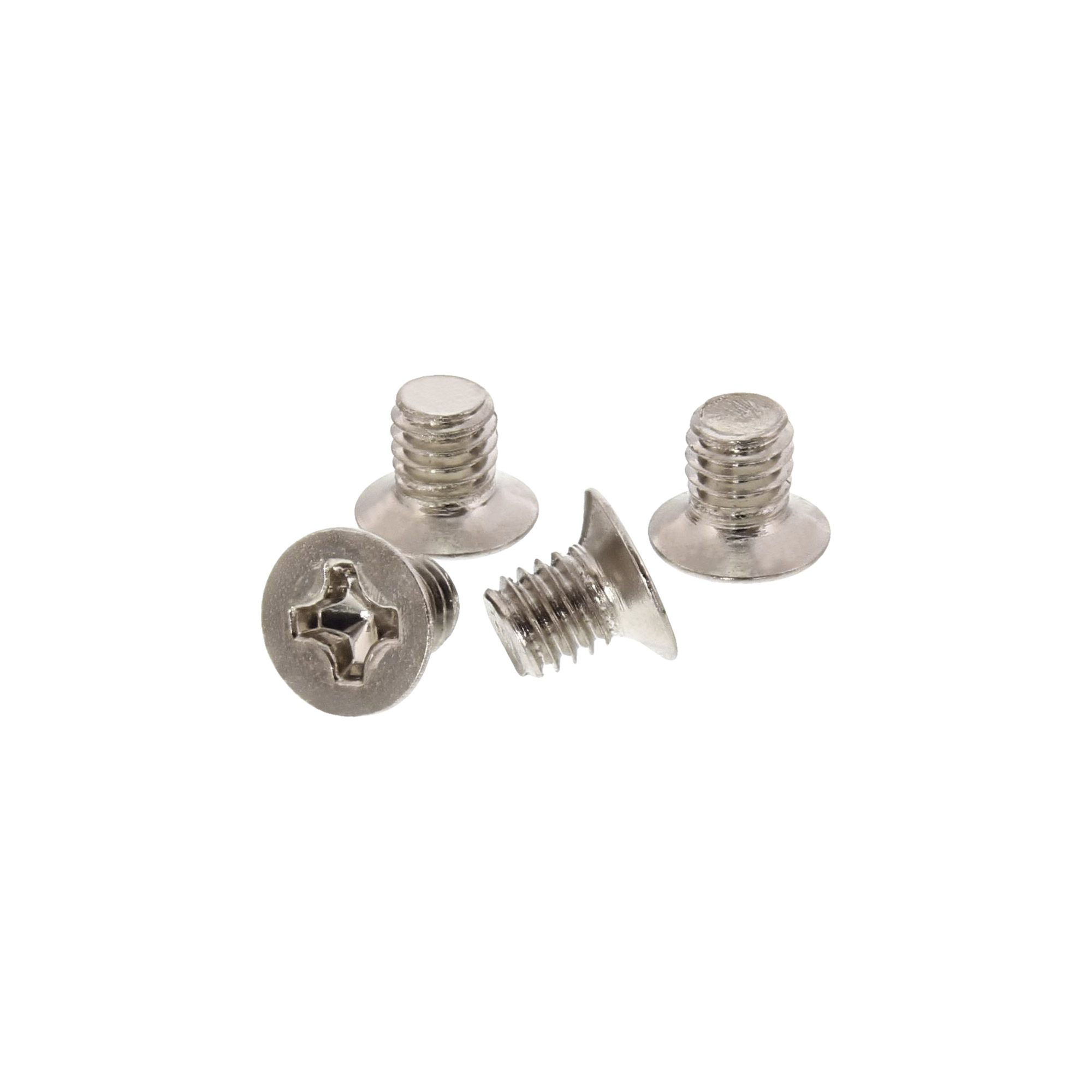 100er Pack InLine® Schraubenset, für 2,5 Zoll Festplatte / SSD, M3x4mm, flacher Senkkopf, silber