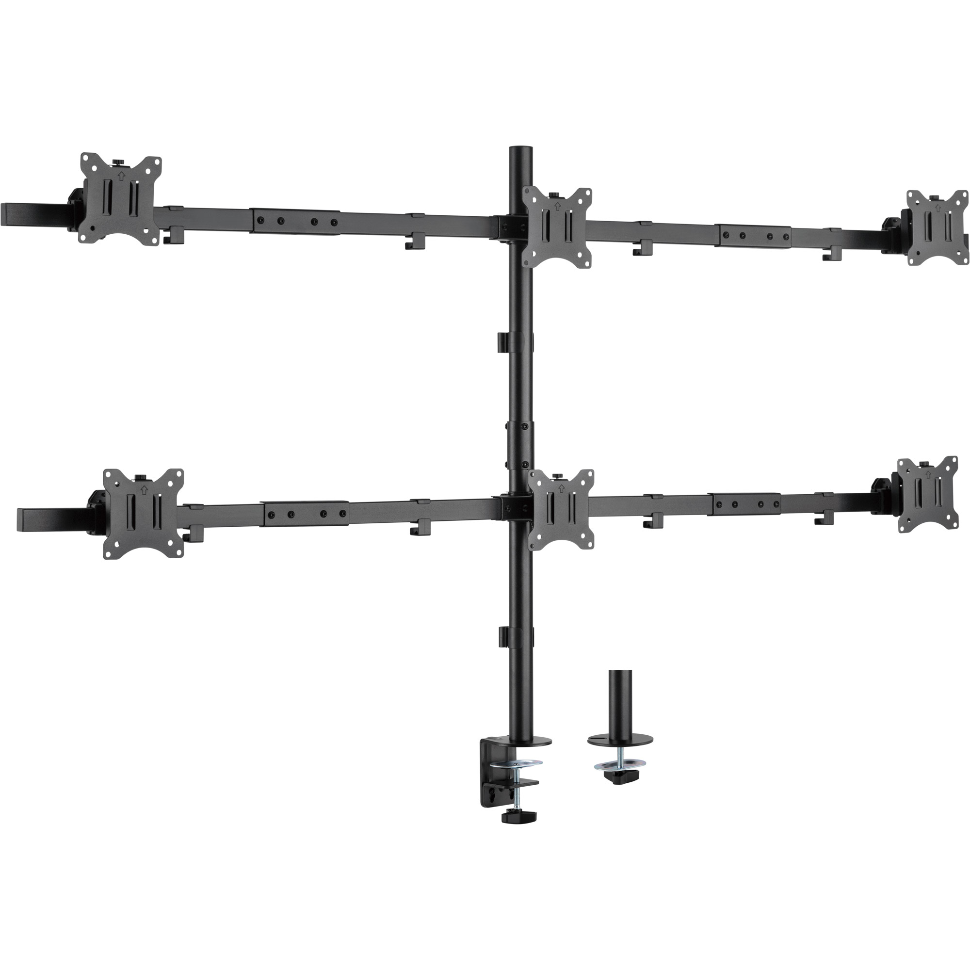 InLine® Tischhalterung, für 6x LCD-/LED-Display bis 81cm (32 Zoll), max. 7kg
