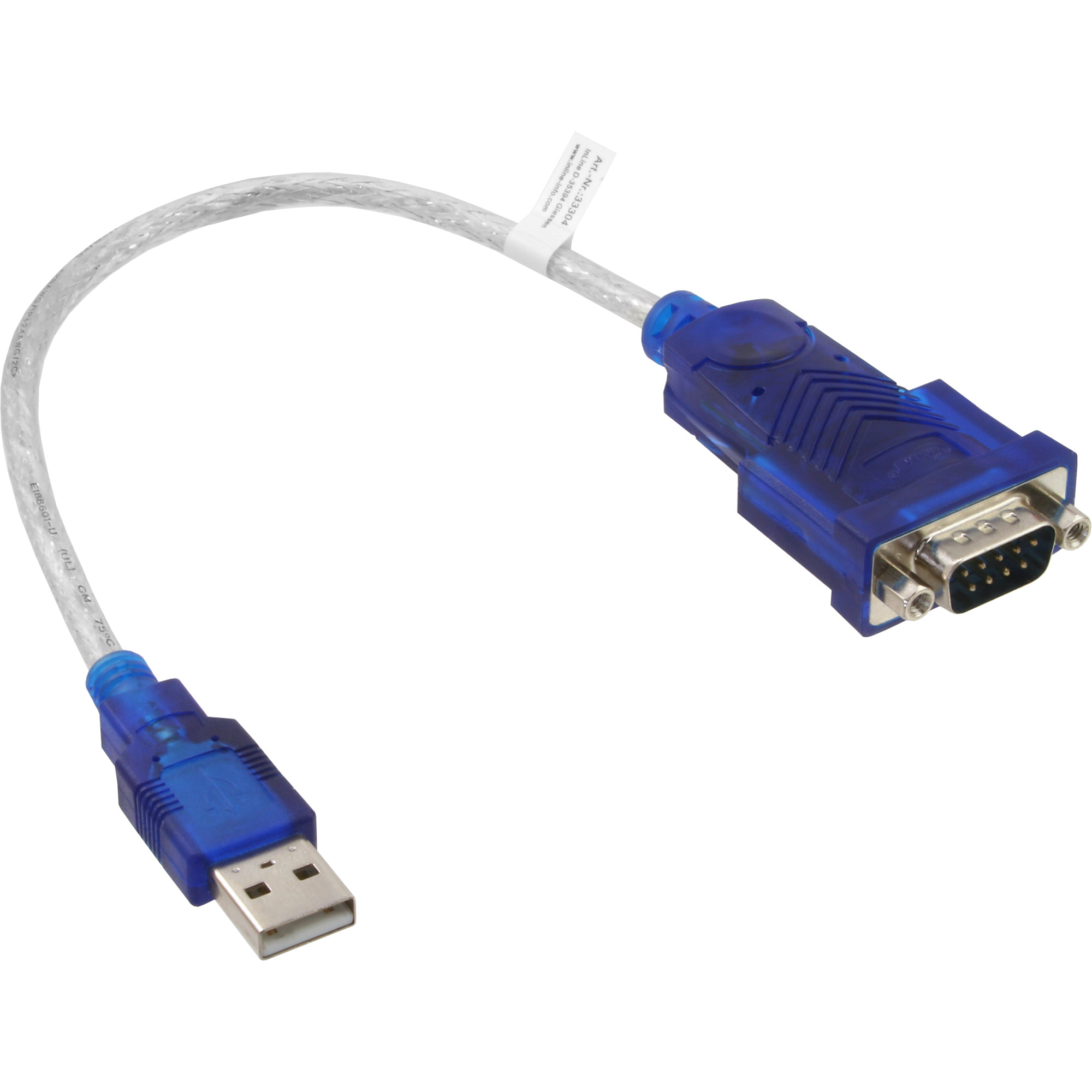 InLine® USB zu Seriell Adapterkabel, Stecker A an 9pol Sub D Stecker
