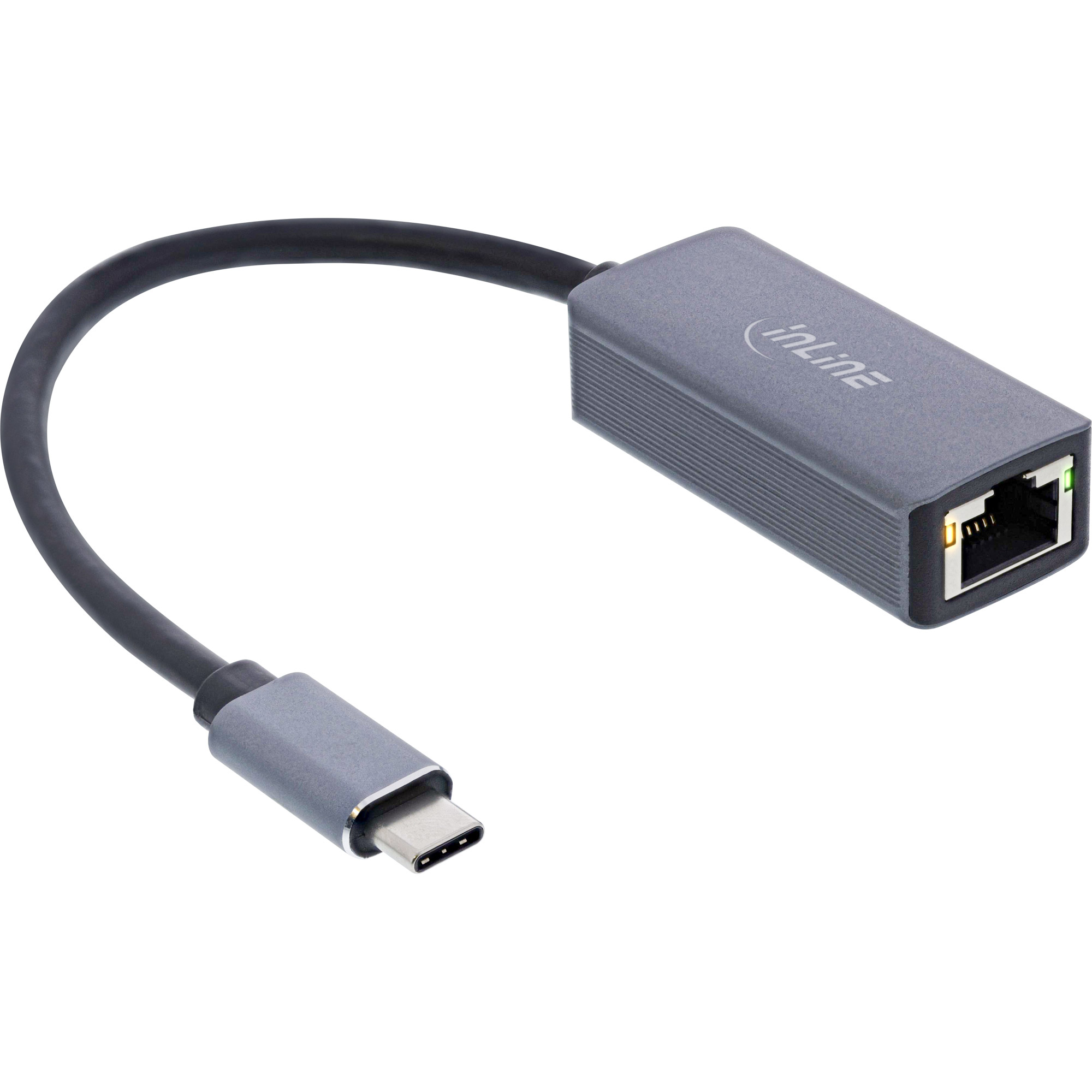 InLine® USB 3.2 zu 2,5 Gb/s Netzwerk-Adapterkabel, USB-C zu RJ45