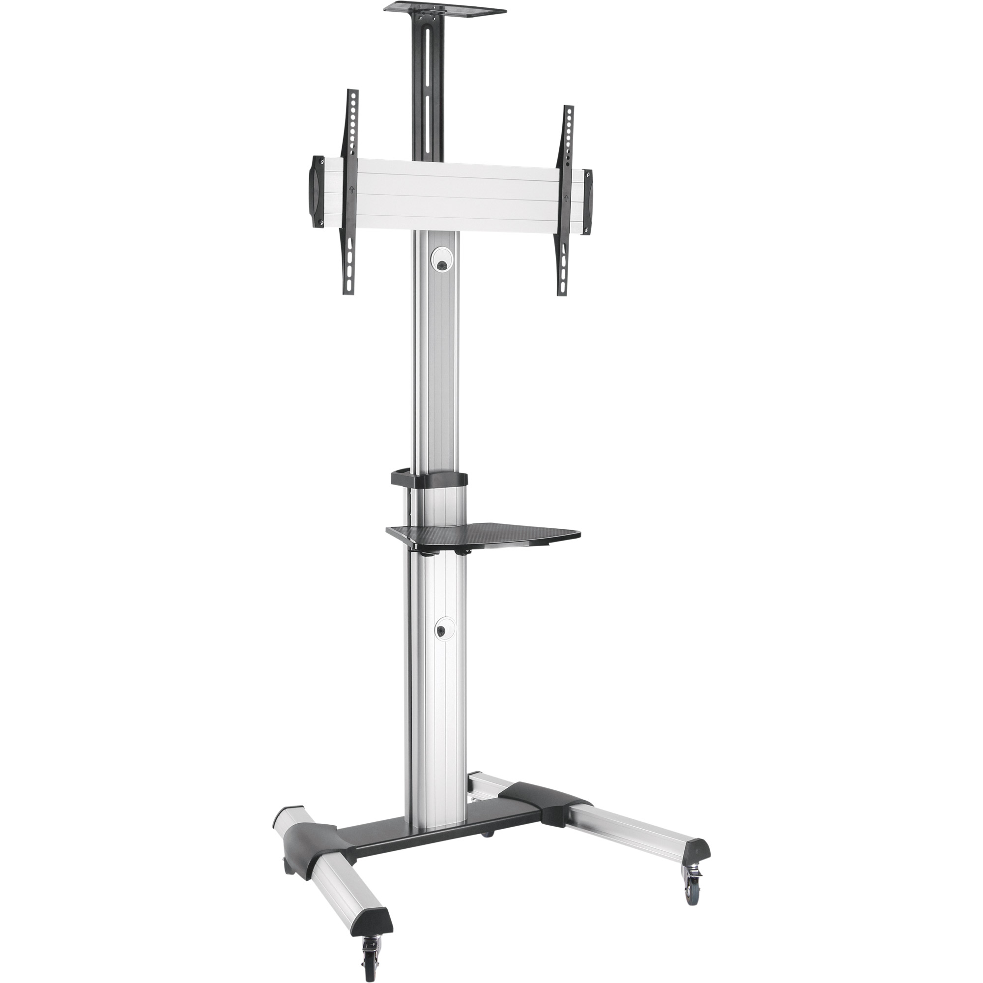 InLine® TV-Wagen, Höhenverstellbar, für LED-TV 37 Zoll-70 Zoll (94-178cm), max. 50kg