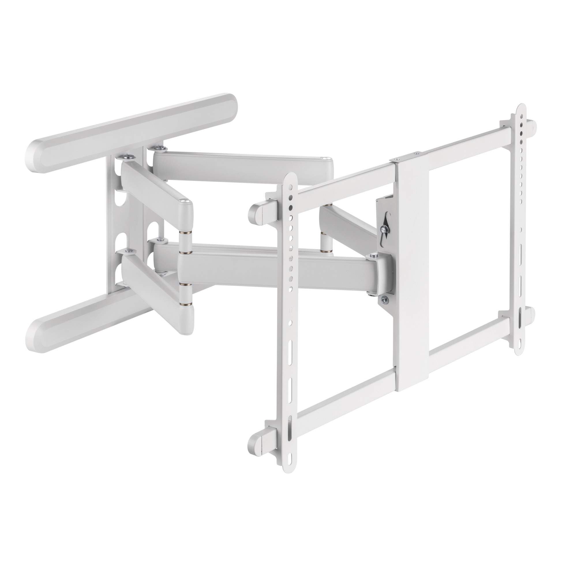 InLine® Premium Aluminium Wandhalterung, für Flach-TV (37-80 Zoll), max. 70kg, weiß
