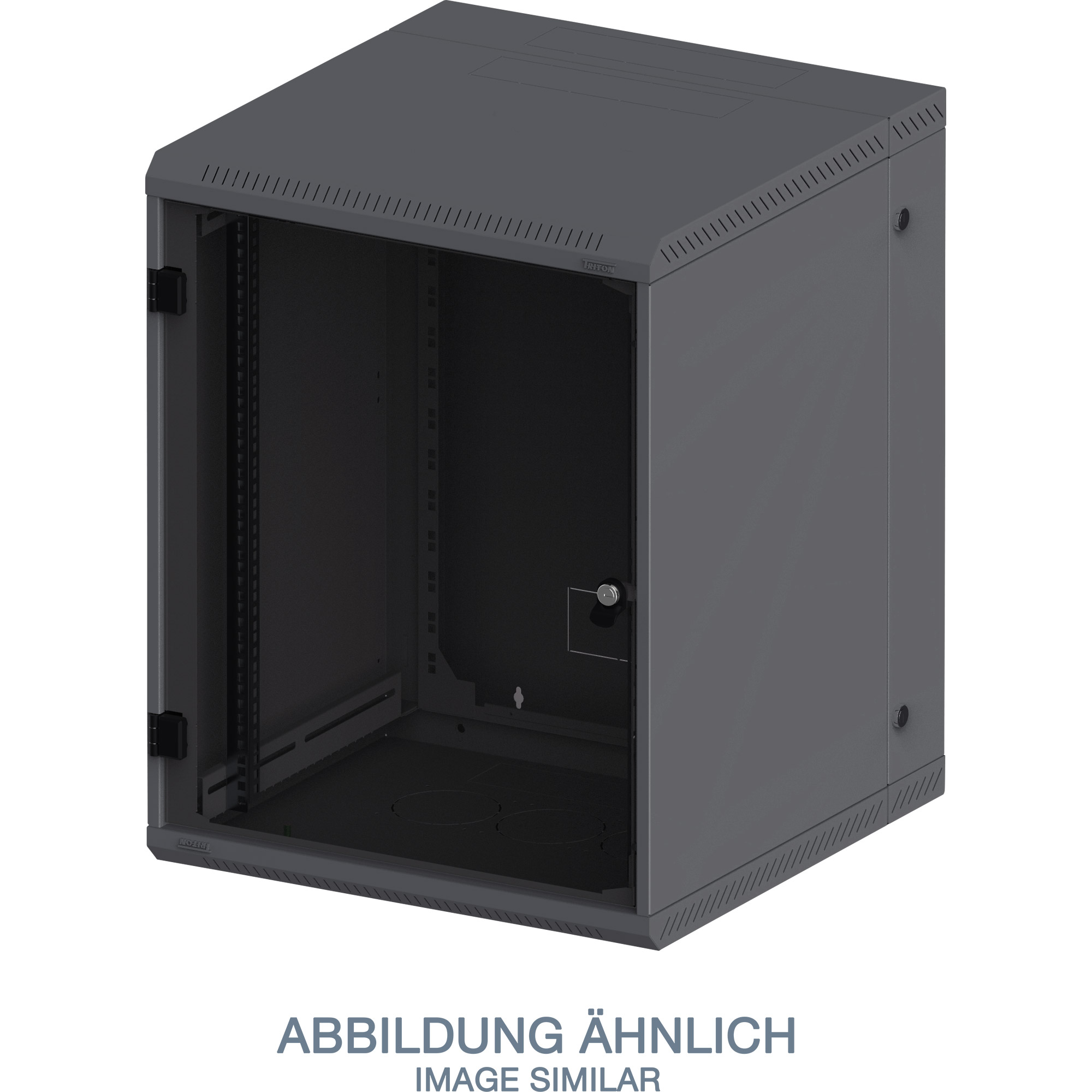 Triton RBA-04-AS6-CAX-A1 19 Zoll Wandschrank 4HE, 600x595mm, einteilig, grau