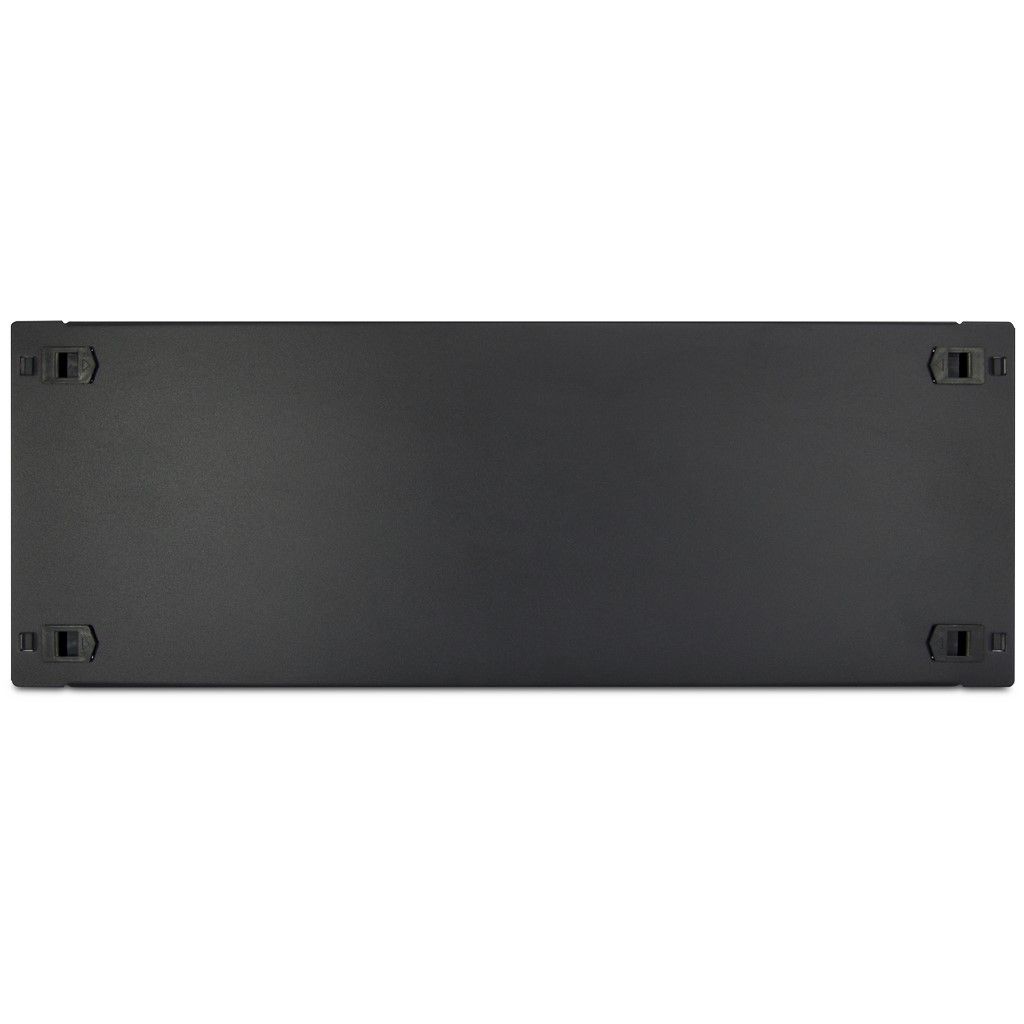IPC 19 Zoll Blindplatte SW-BP4-GK, schwarz 4HE, geklippt