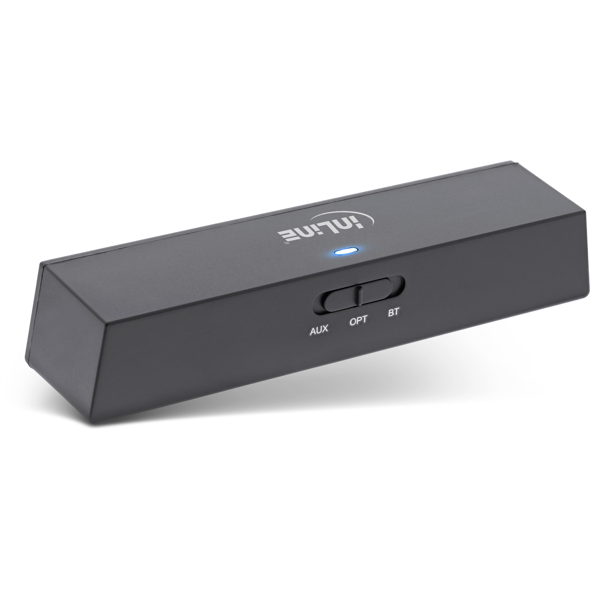 InLine® Bluetooth Audio Transceiver, Sender / Empfänger, BT 5.0, aptX LL, Klinke + Toslink