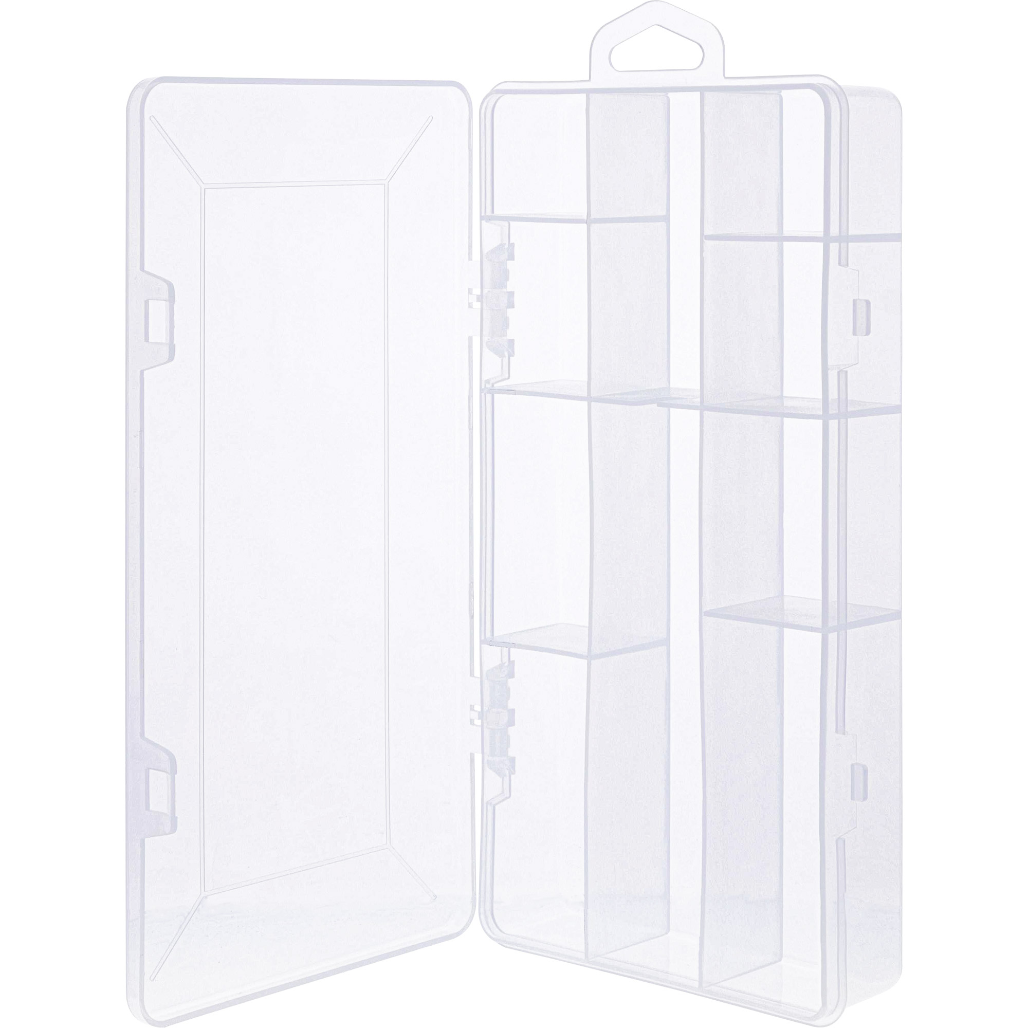 InLine® Kleinteilebox, 10 Fächer, Abmessungen: 206x107x33mm, transparent