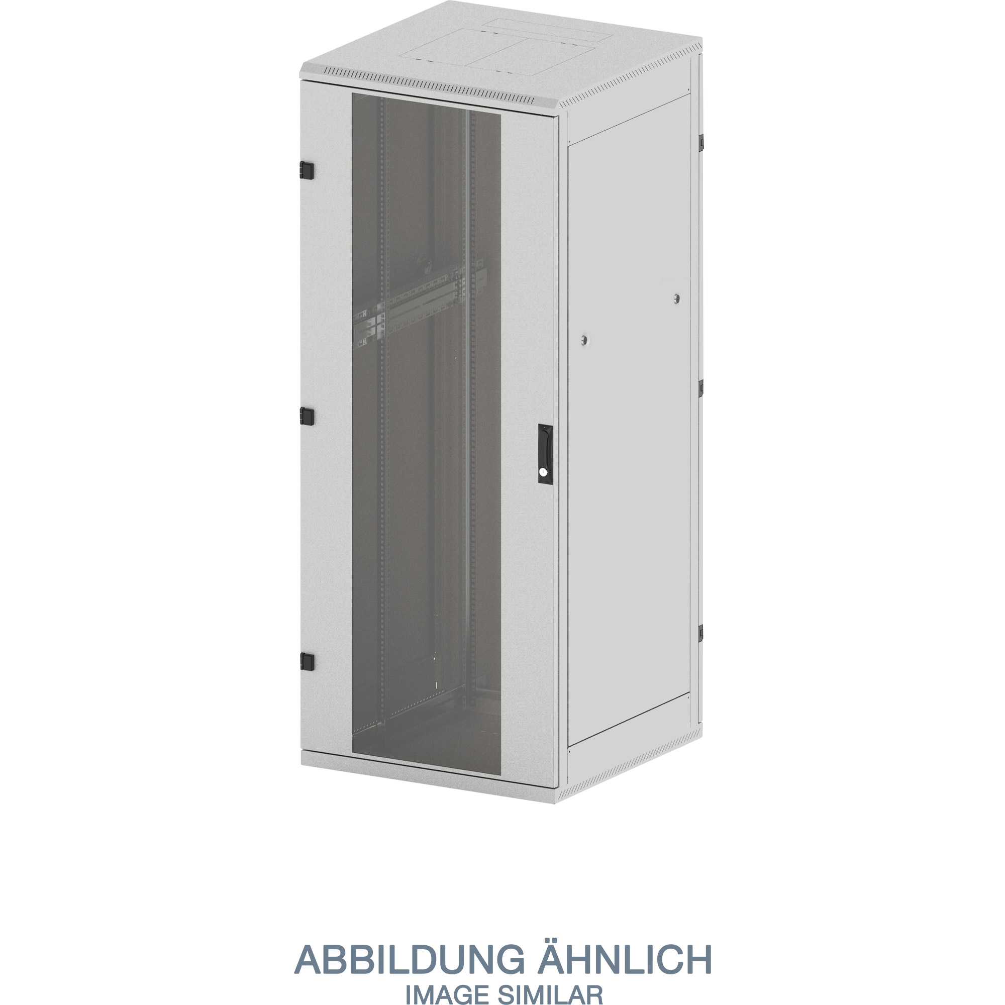 Triton RMA-45-A81-CAX-N1 19 Zoll Standschrank 45HE/800x1000, Glastür, grau