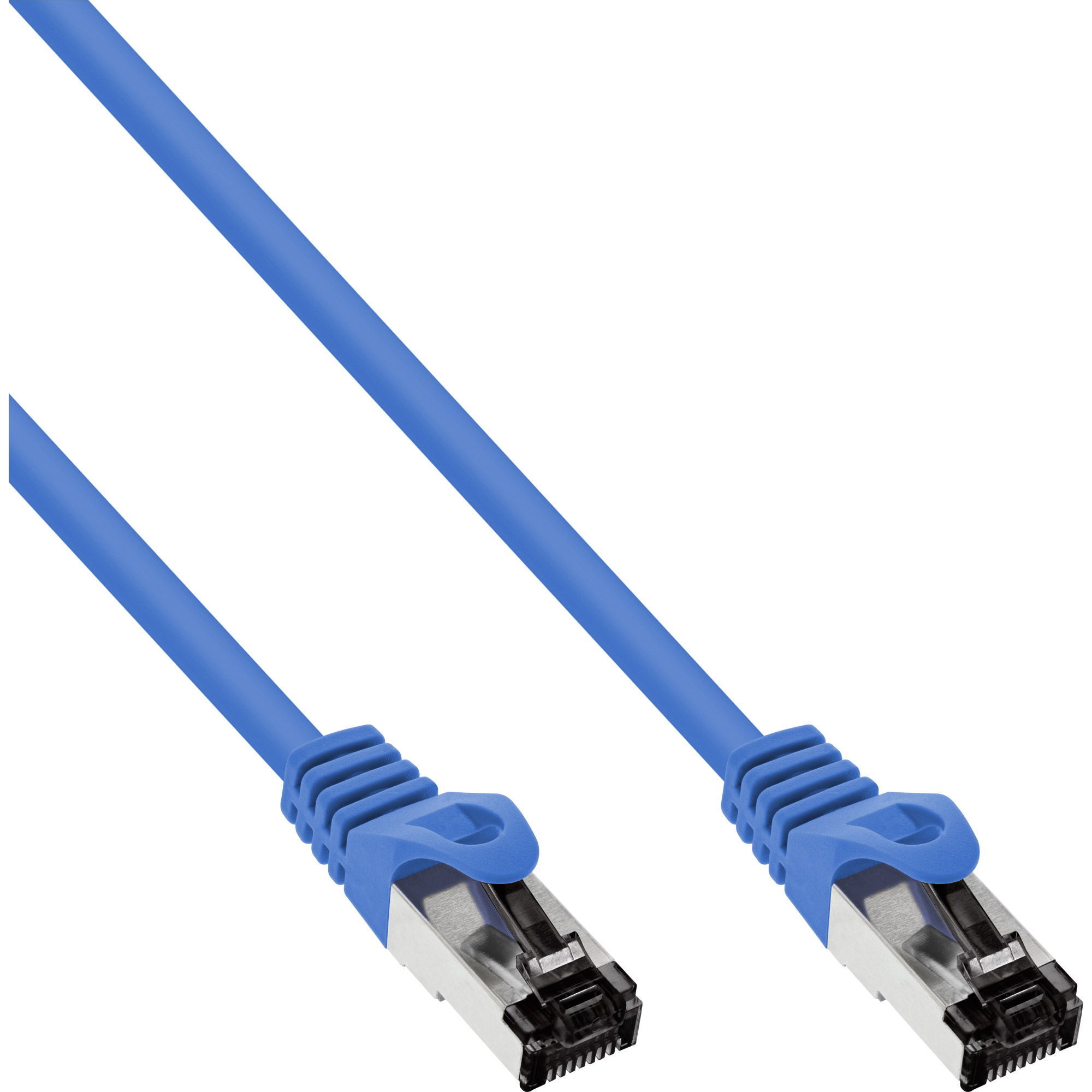 InLine® Patchkabel, S/FTP (PiMf), Cat.8.1, 2000MHz, halogenfrei, Kupfer, blau, 10m