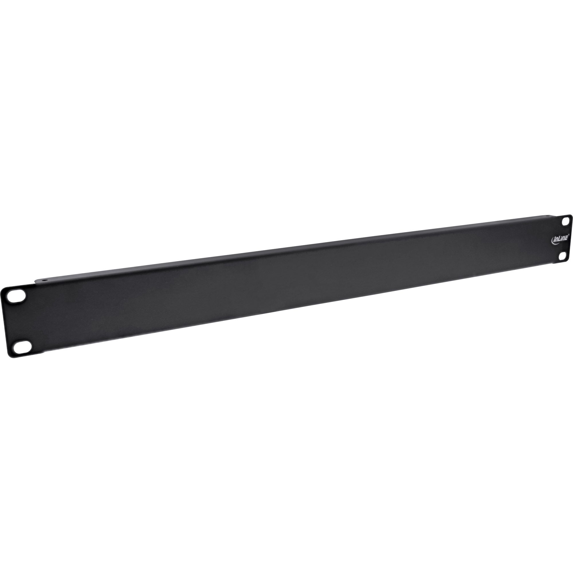 InLine® 19 Zoll Blindplatte, 1HE, RAL 9005 schwarz