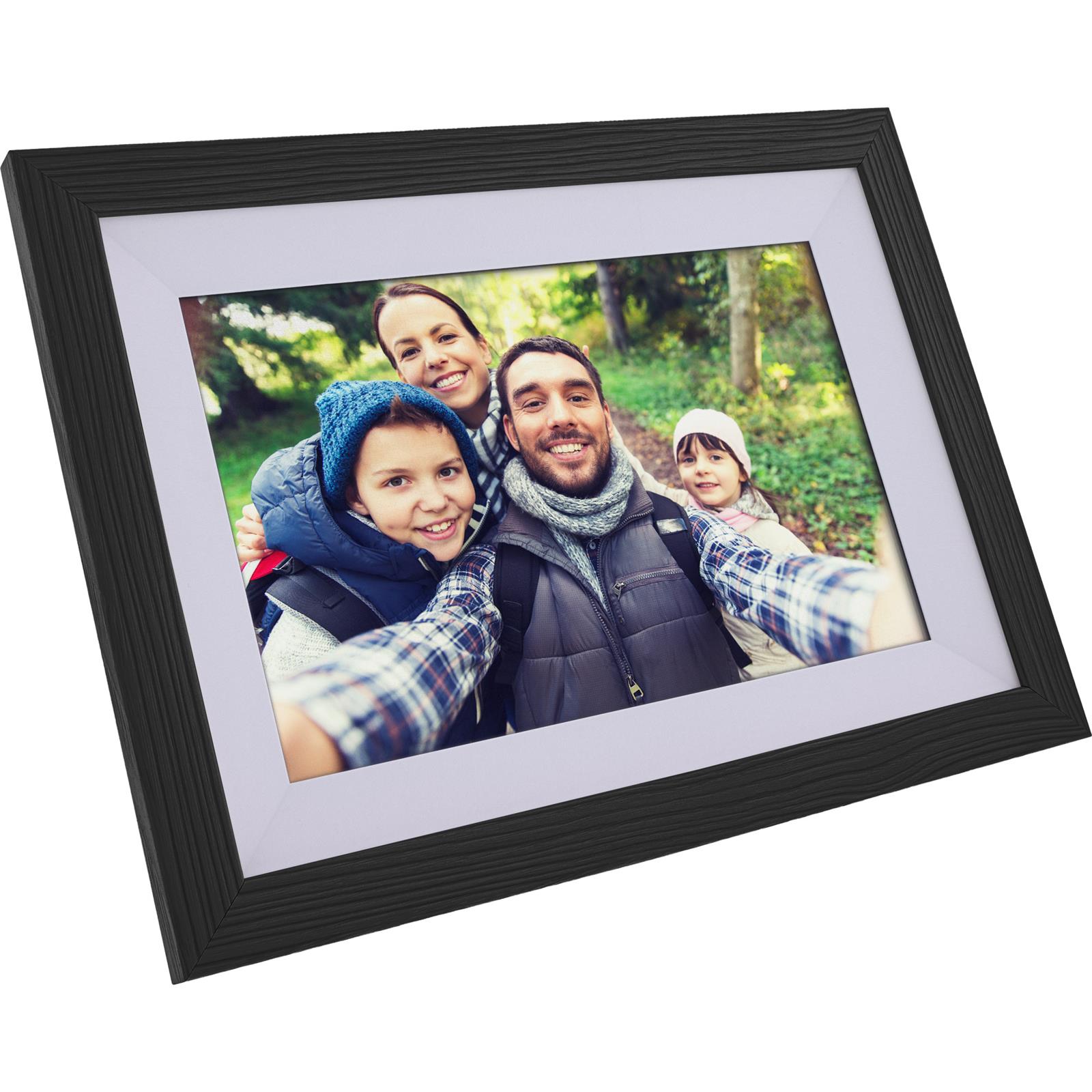 InLine® digitaler WiFi-Bilderrahmen WiFRAME 2, 10,1 Zoll, 1920x1200 16:10 LCD IPS Touchscreen, Frameo APP, weiß, inkl. 3 wechselbarer Außenrahmen