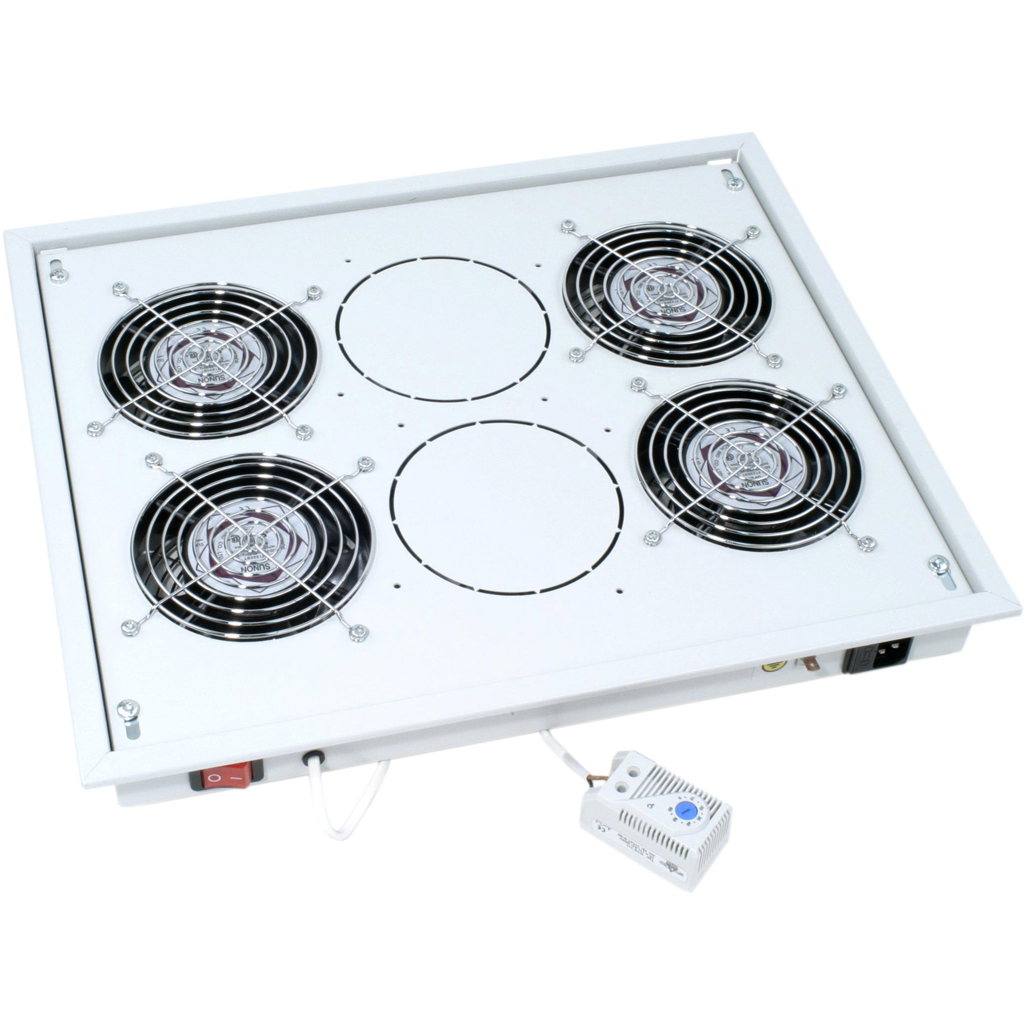 Triton RAC-CH-X04-X3 19 Zoll Belüftungseinheit für Dach/Boden, grau