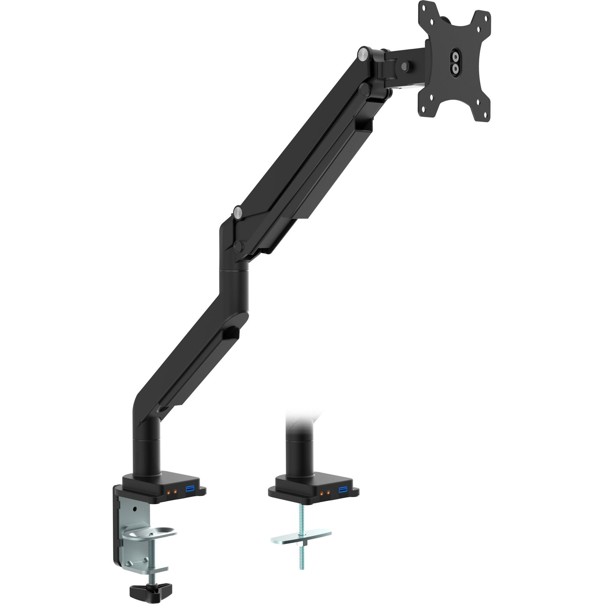 InLine® Tischhalterung mit Lifter und USB/Audio, beweglich, für Monitore bis 82cm (32 Zoll), max. 9kg