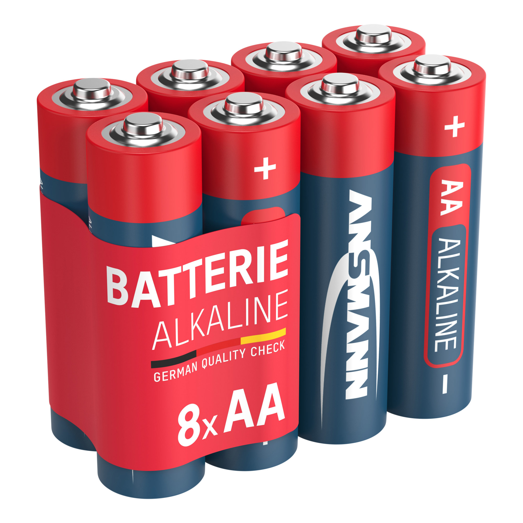 ANSMANN 5015280 RED Alkaline-Batterie, Mignon (AA), LR6, 8er Pack
