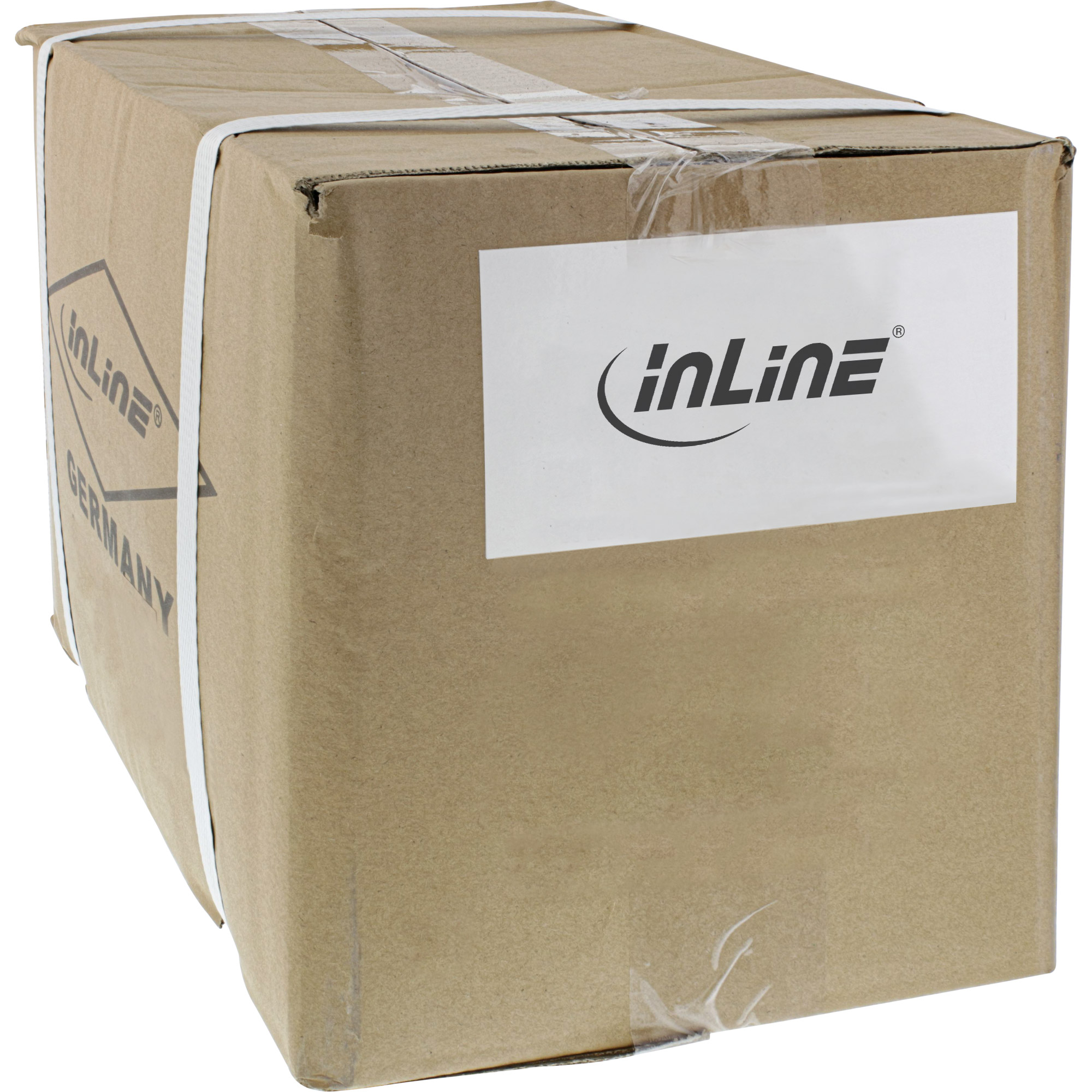 35er Bulk-Pack InLine® Netzkabel, Schutzkontakt gewinkelt auf Kaltgerätestecker C13, 1,8m