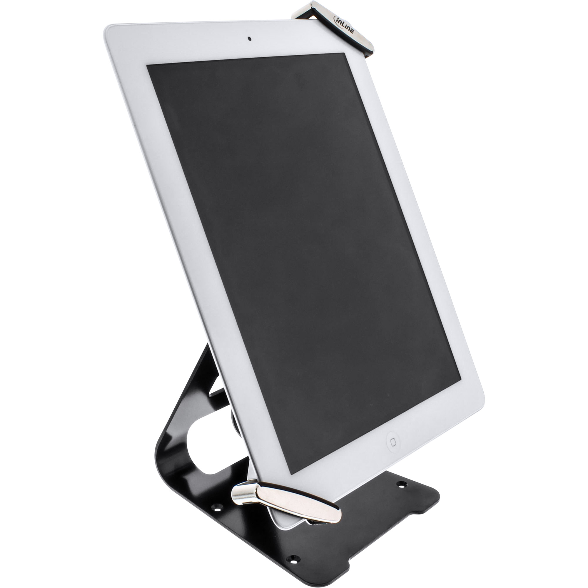 InLine® Tablet Halter universell 7 Zoll-10.1 Zoll mit Sicherheitsschloss 1,5m, mit Schlüssel