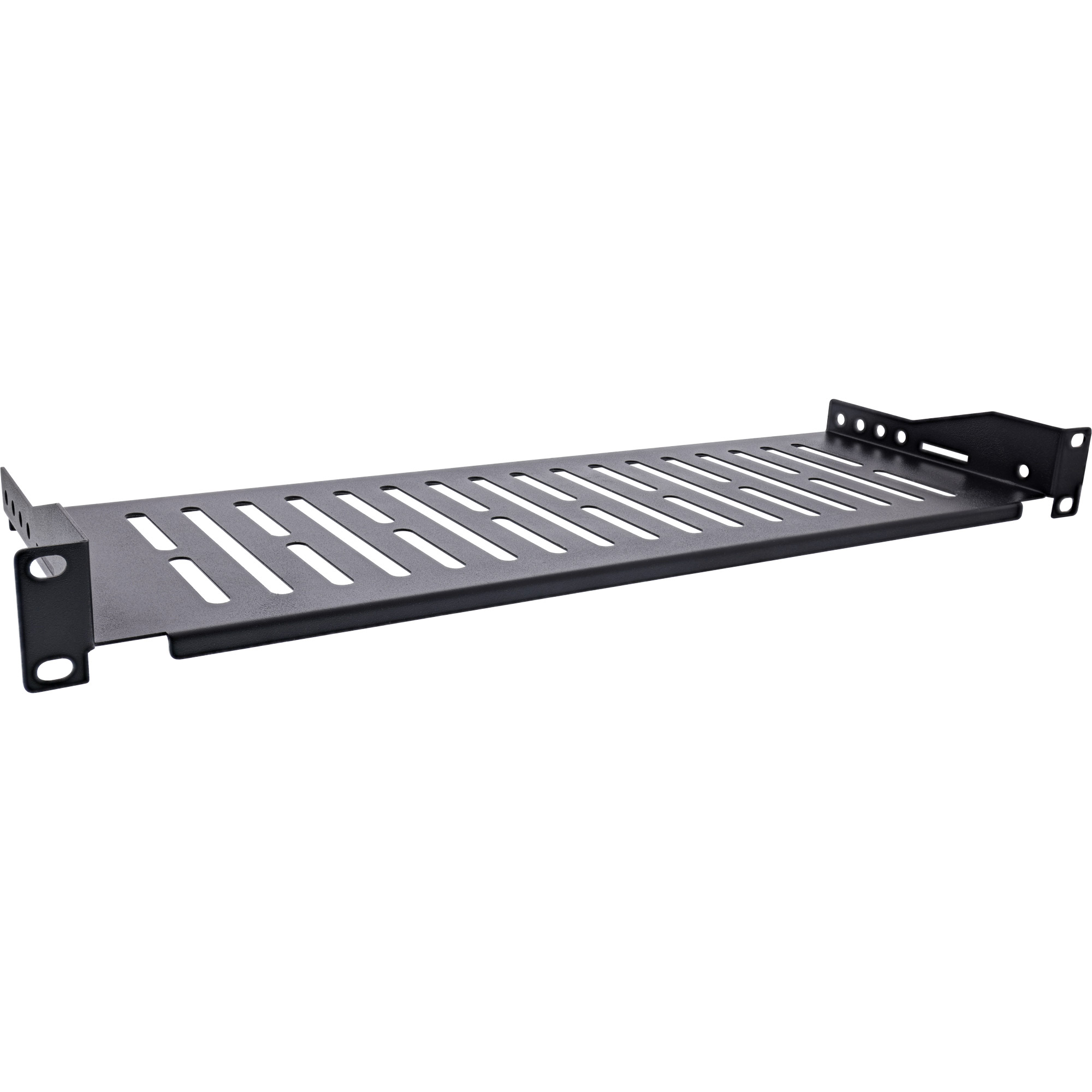 InLine® 19 Zoll Fachboden, 150mm, 10kg, 1HE, RAL 9005 schwarz