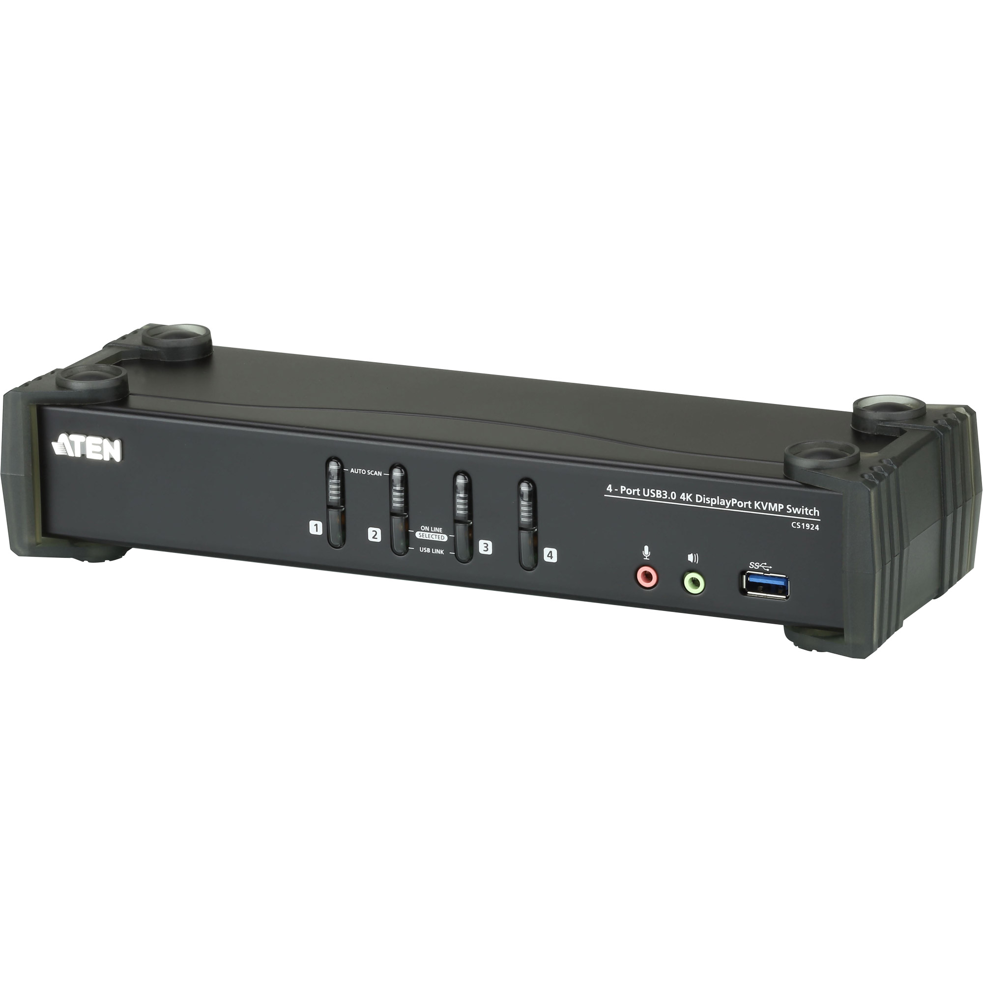 ATEN CS1924 KVMP-Switch 4-fach, DisplayPort, USB 3.0, 4K