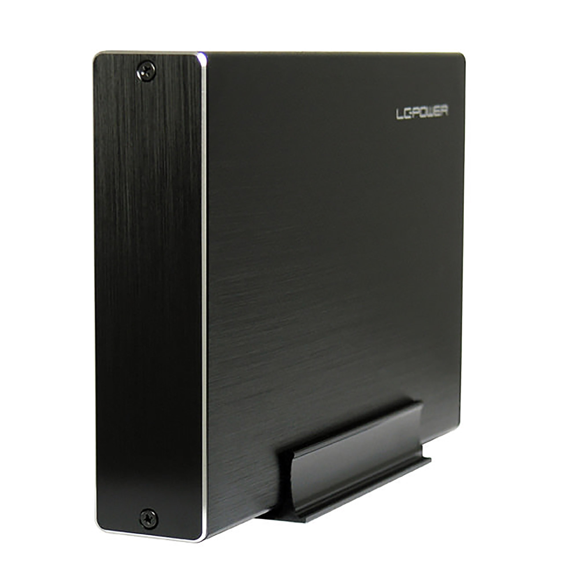 LC-Power LC-35U3-Becrux-C1, externes 3,5 Zoll-SATA-Festplattengehäuse, USB-C, Alu, schwarz