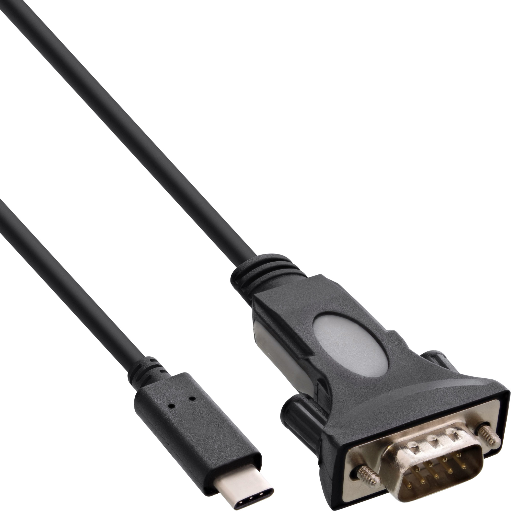 InLine® USB-C zu Seriell Adapterkabel, USB-C Stecker an 9pol Sub D Stecker, mit 9-25pol Adapter, 1,8m