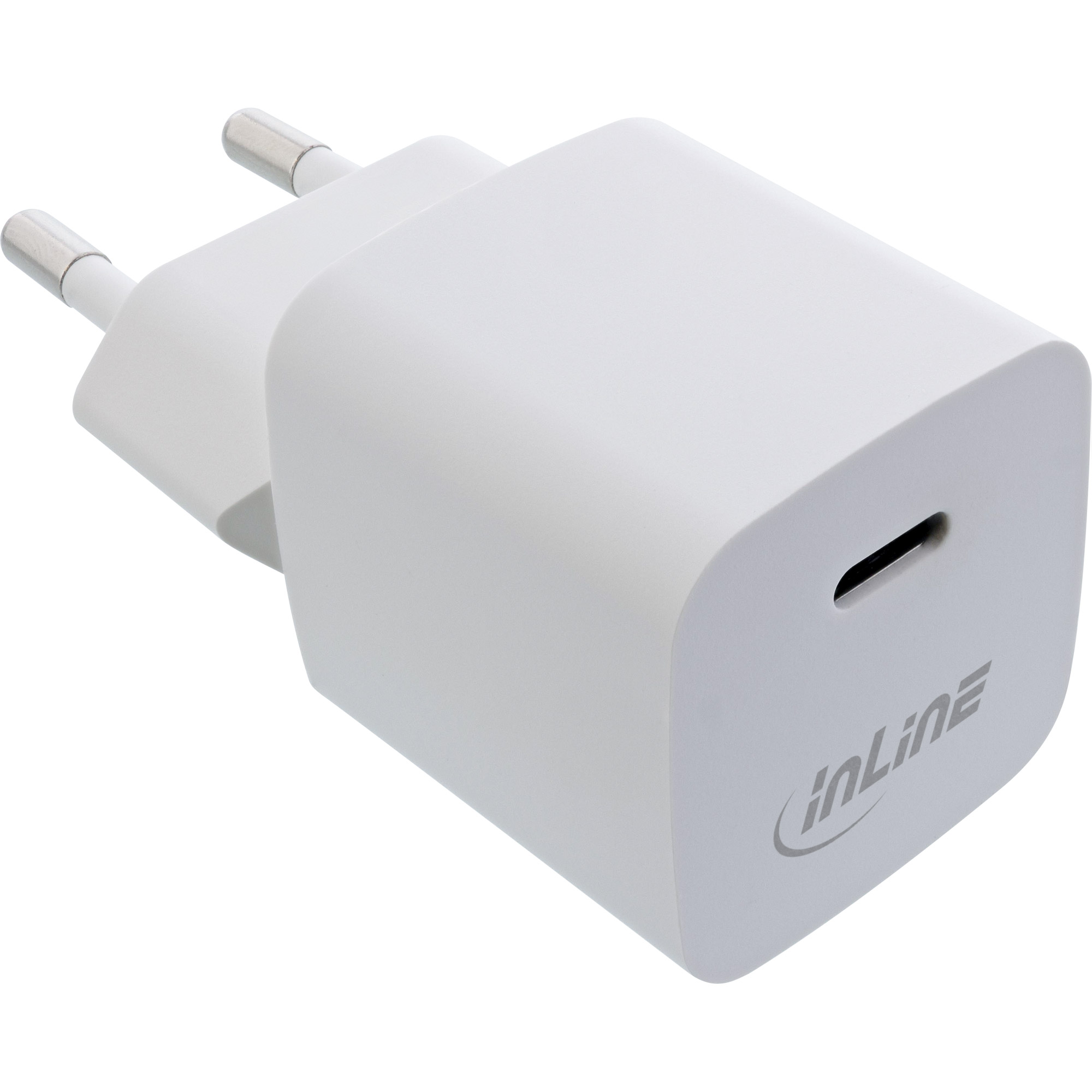 InLine® USB Netzteil Ladegerät Single USB-C, Power Delivery, PPS, 33W, weiß