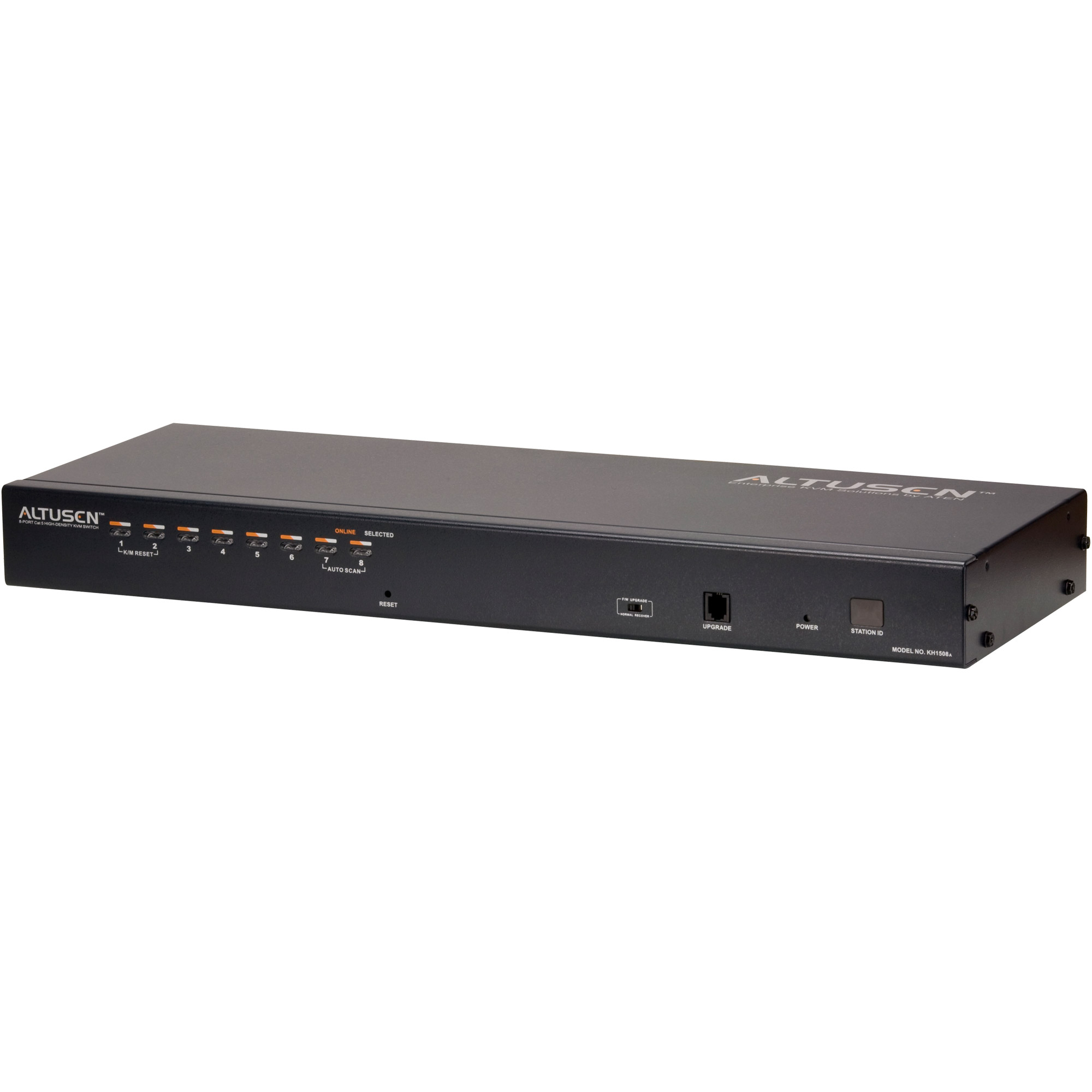 ATEN KH1508A 8-Port Cat.5 KVM-Switch mit Daisy-Chain-Port, 19 Zoll, 1HE