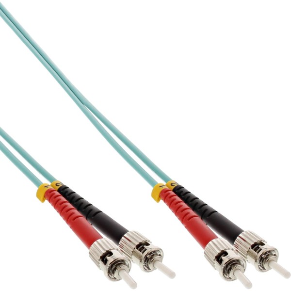InLine® LWL Duplex Kabel, ST/ST, 50/125µm, OM3, 7,5m