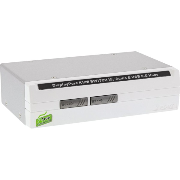 InLine® KVM Desktop Switch, 2-fach, DisplayPort 1.2, 4K, USB 2.0, Audio
