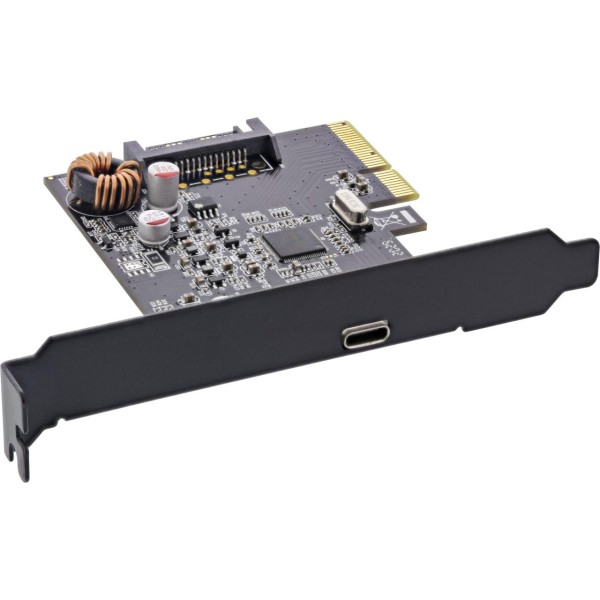 InLine® Schnittstellenkarte, PCIe x4, USB 3.2 Gen.2x2, 1x USB Typ-C, inkl. Low-Profile Slotblech
