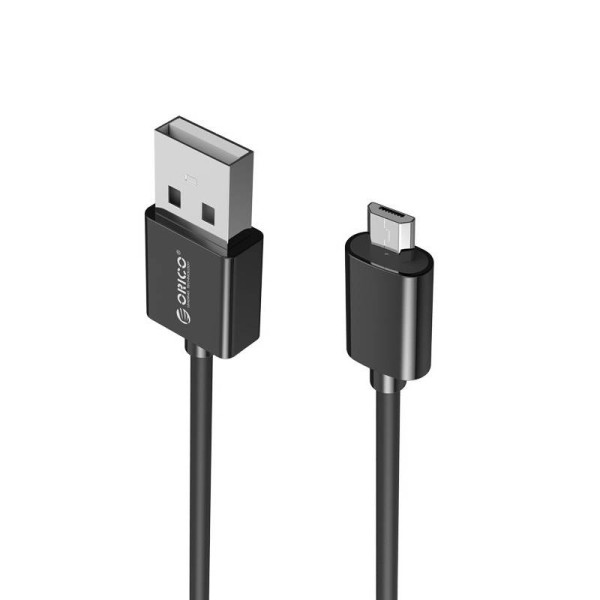 1m Micro-USB-Ladekabel Fast Charge und Datenkabel - 1m schwarz