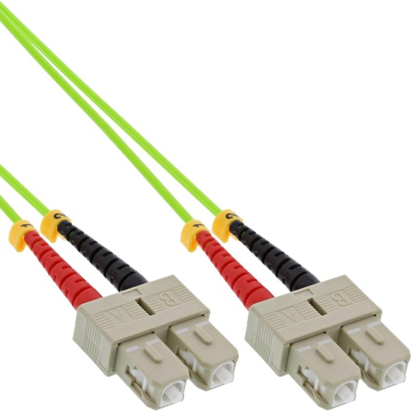 InLine® LWL Duplex Kabel, SC/SC, 50/125µm, OM5, 10m