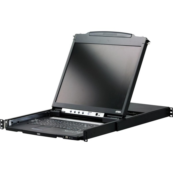 ATEN CL5800N 19" Slideaway KVM LCD Console, USB, PS/2, Rackmontage