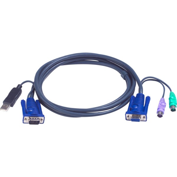 ATEN 2L-5503UP KVM Kabelsatz, VGA, PS/2 zu USB, Länge 3m