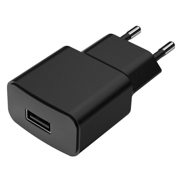 USB-Heimladegerät Kompaktes Reiseladegerät 1A / 5W - Schwarz
