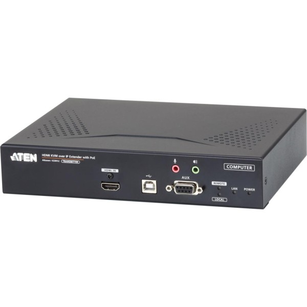 ATEN KE8952T Senderteil KVM over IP Extender mit PoE, 4K HDMI Einzeldisplay, RS232, USB, Audio